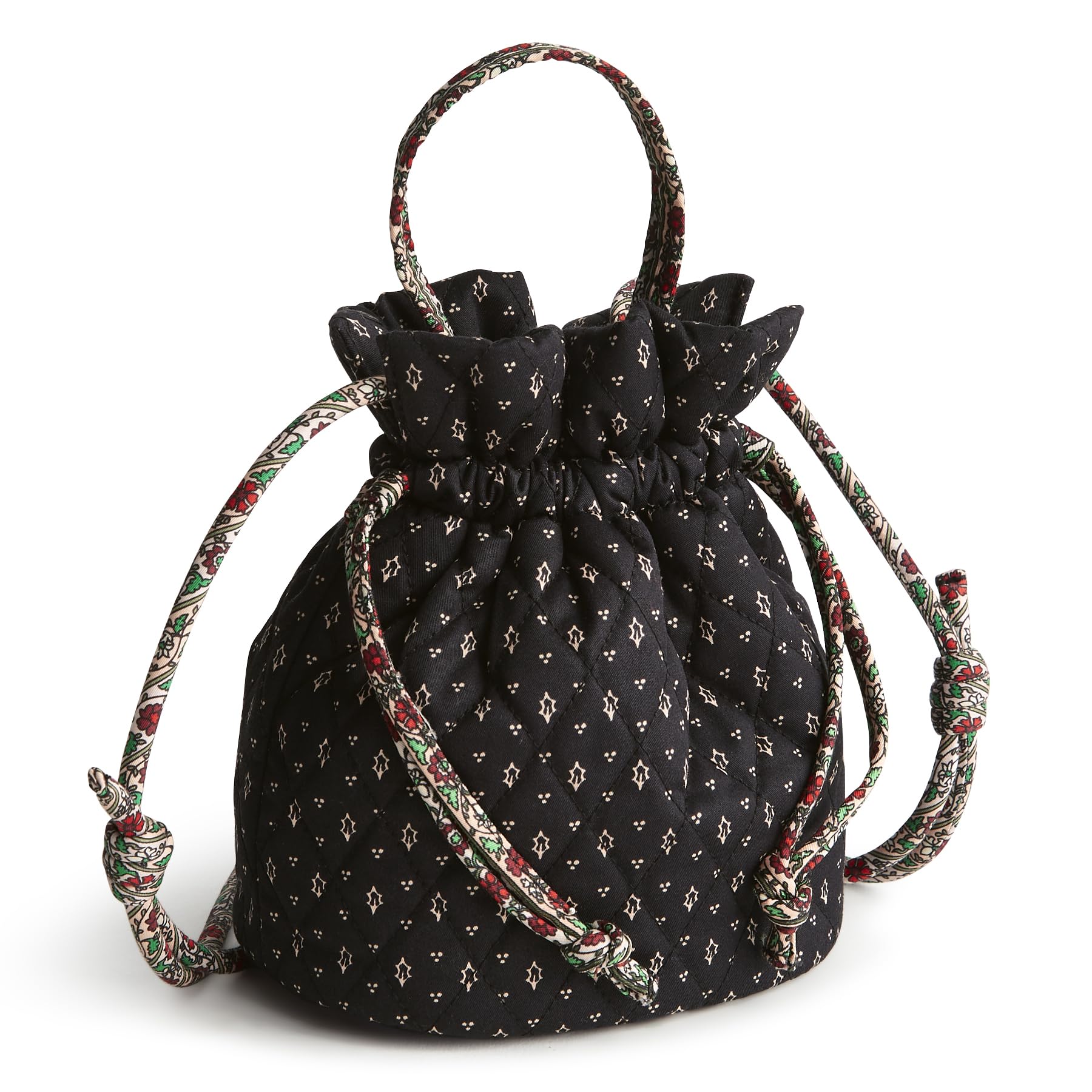 Vera Bradley Premium Cotton Tilden Drawstring Crossbody Bag for Women - Lightweight & Stylish Purse for Travel, Shopping, and Everyday Use
