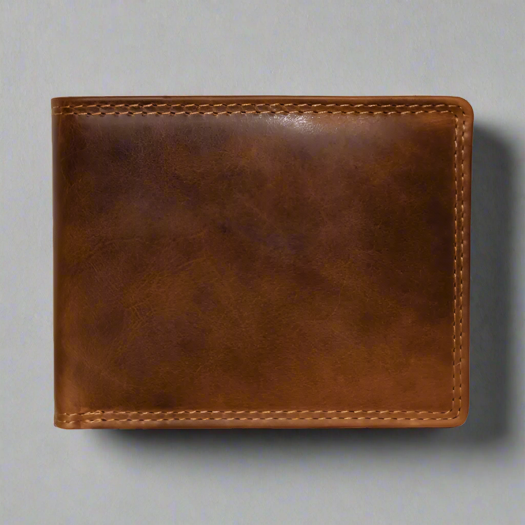Durable Genuine Leather Bifold Wallet for Men - Slim RFID Blocking Wallet with Multiple Card Slots - Perfect for Everyday Use, Travel & Business