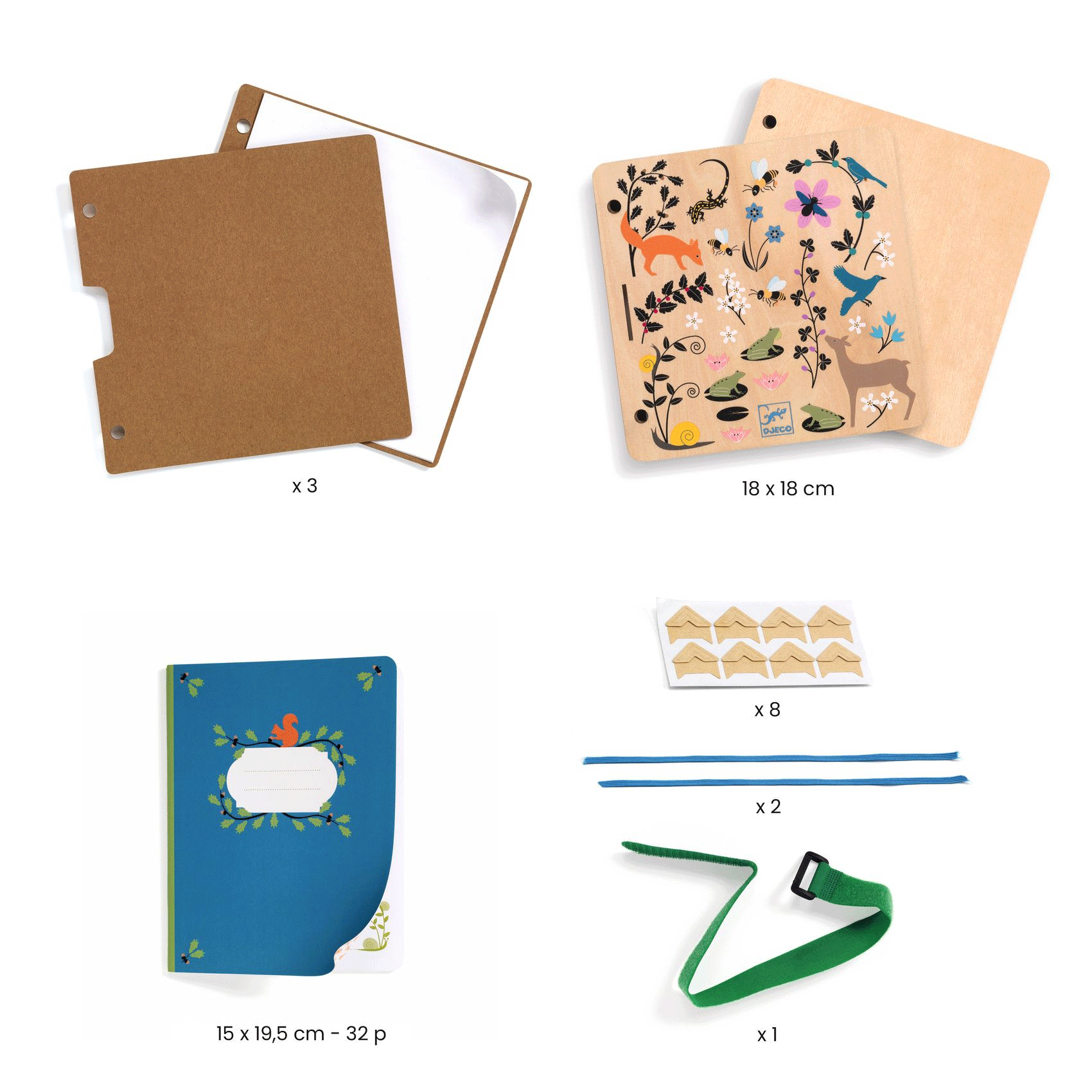 DIY Plant Press and Herbarium Kit by Djeco - Preserve Flowers & Leaves for Botanical Art, Science Projects, and Nature Crafts
