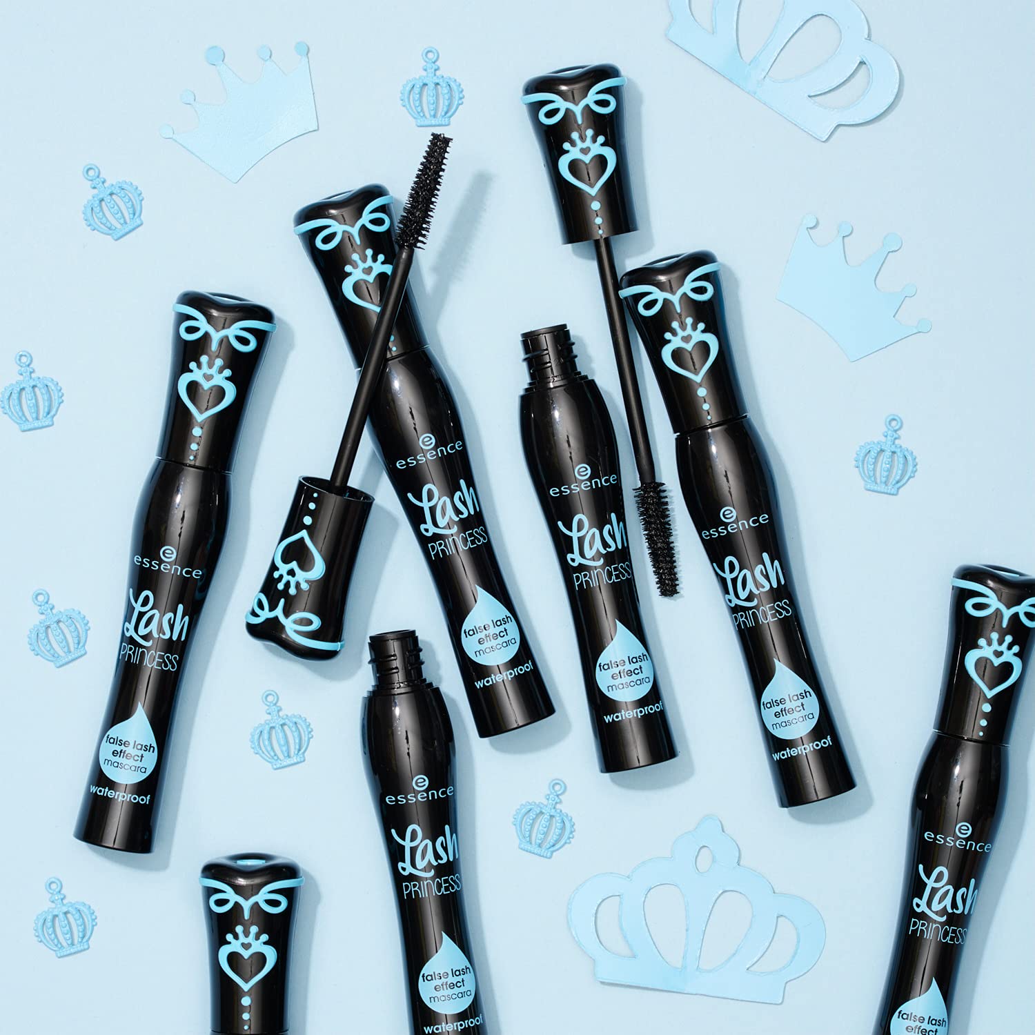 Lash Princess False Lash Waterproof Mascara & Volume Booster Lash Primer Set - Dramatic Length & Volume for Day & Night Looks