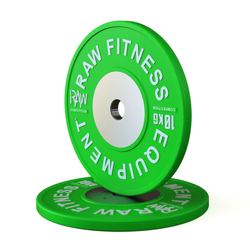 10KG Pair Bumper Plates - Olympic Weightlifting Competition Plates for CrossFit, Powerlifting & Home Gym Workouts