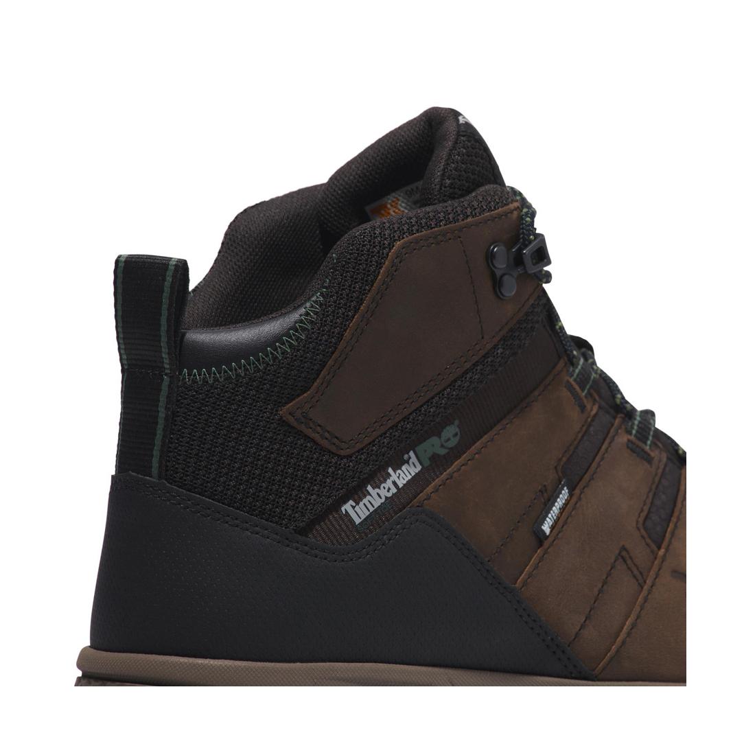 Switchback Lt 6 Inch Soft Toe Waterproof Work Boots for Men - Brown/Tan - Durable & Comfortable for Outdoor, Hiking & Construction