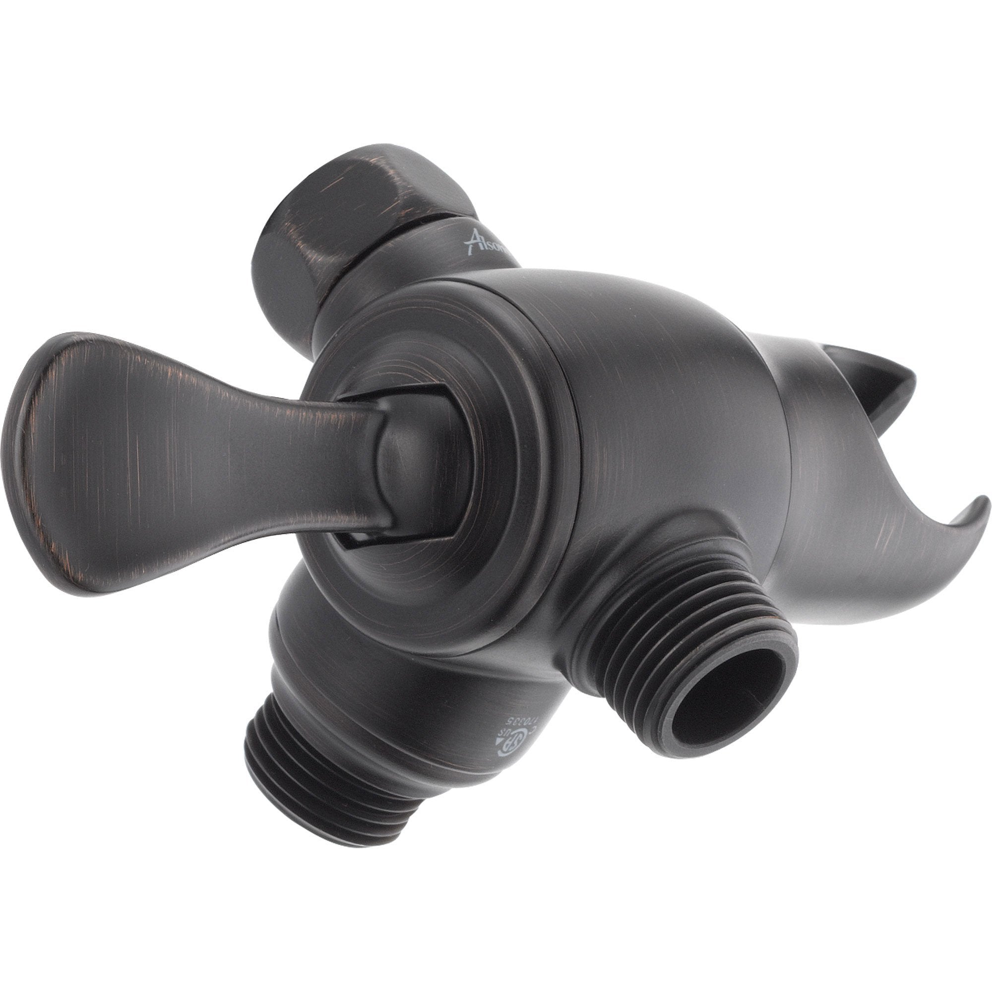 Delta 3-Way Shower Arm Diverter with Handheld Shower Mount in Venetian Bronze - Perfect for Bathroom Renovations & Spa-Like Shower Experience (Model 561339)