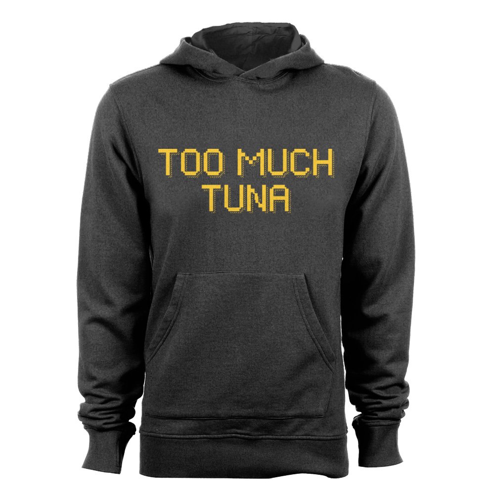 GEEK TEEZ Too Much Tuna Men's Hoodie - Funny Graphic Pullover Sweatshirt for Casual Wear & Gifts