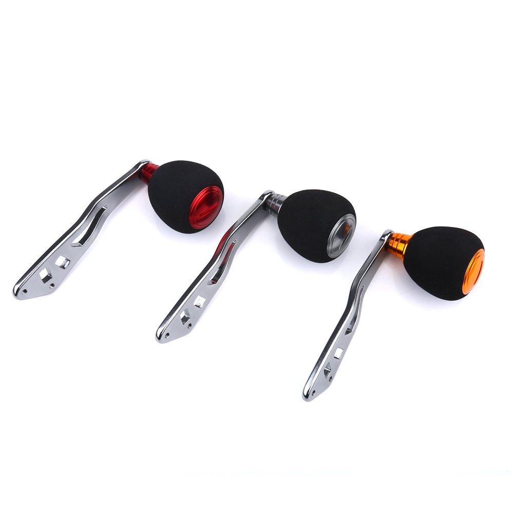 VGEBY Non-Slip Gold Baitcasting Reel Power Handle Replacement - Durable Fishing Reel Handle Upgrade for Smooth Casting | Perfect for Bass, Trout & Saltwater Fishing