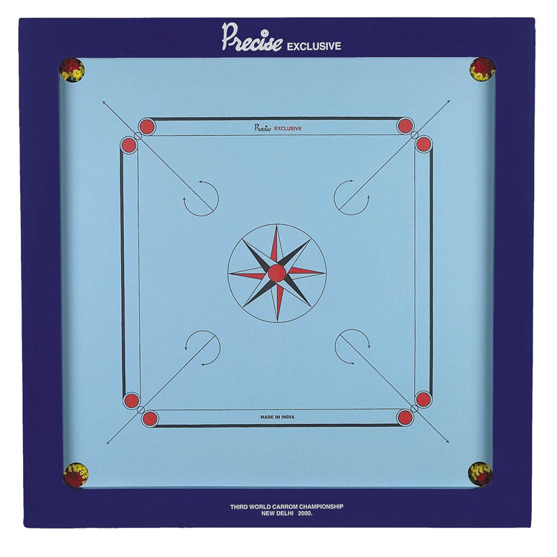 Champion 20mm Premium English Birch Plywood Carrom Board - Professional Tournament Quality for Family Game Nights & Competitive Play