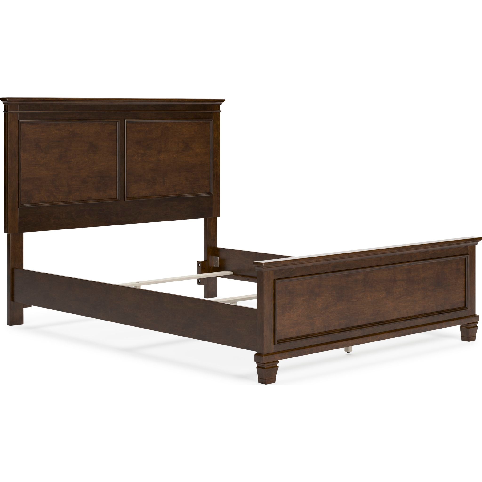 Danabrin Queen Size Upholstered Panel Bed Frame with Wooden Slats - Modern Platform Bed for Bedroom, Guest Room, or Master Suite