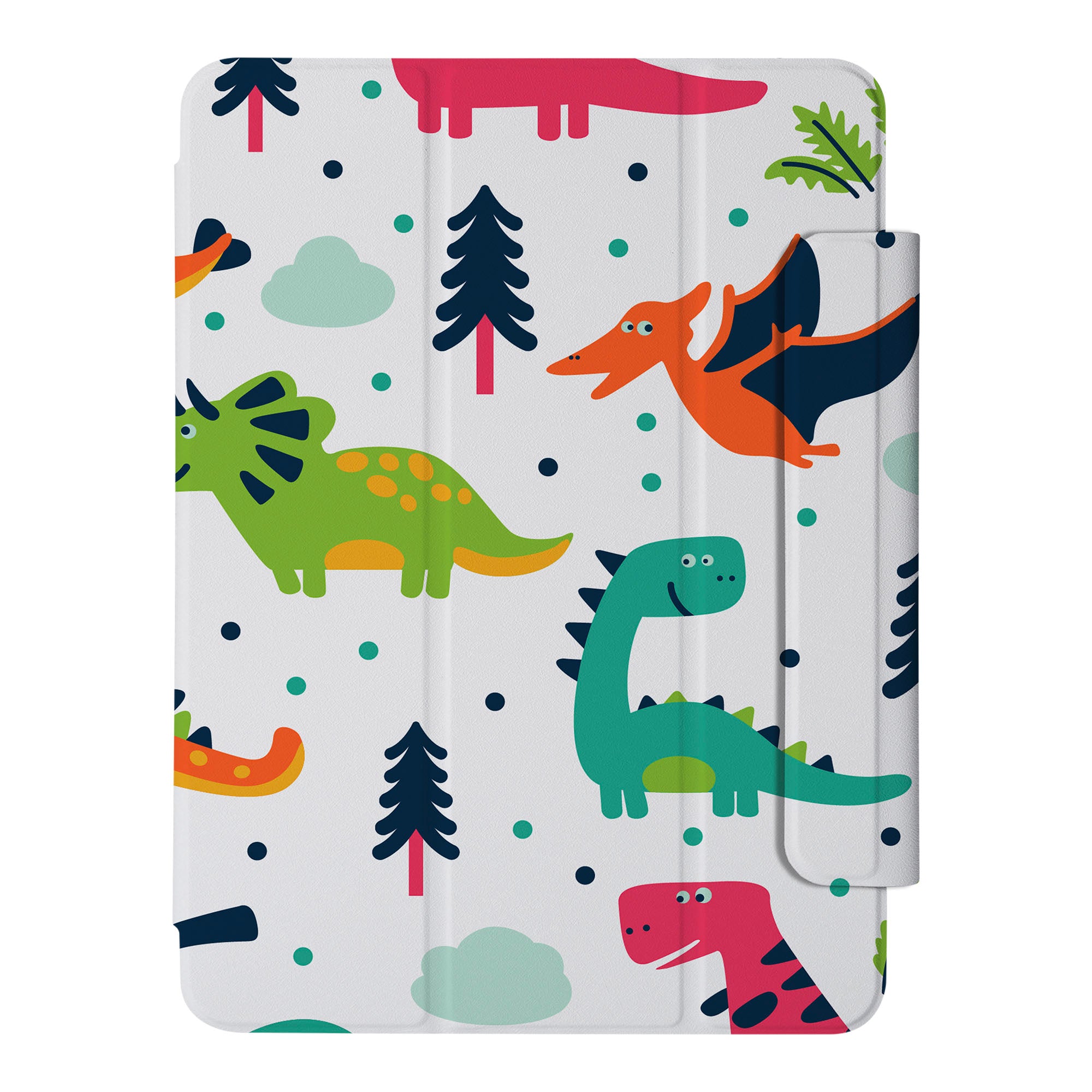 Durable iPad SlimFit Case with Dinosaur Design - Lightweight Protective Cover for iPad 6/7/8/9/10 Gen - Perfect for School, Work, Travel & Everyday Use