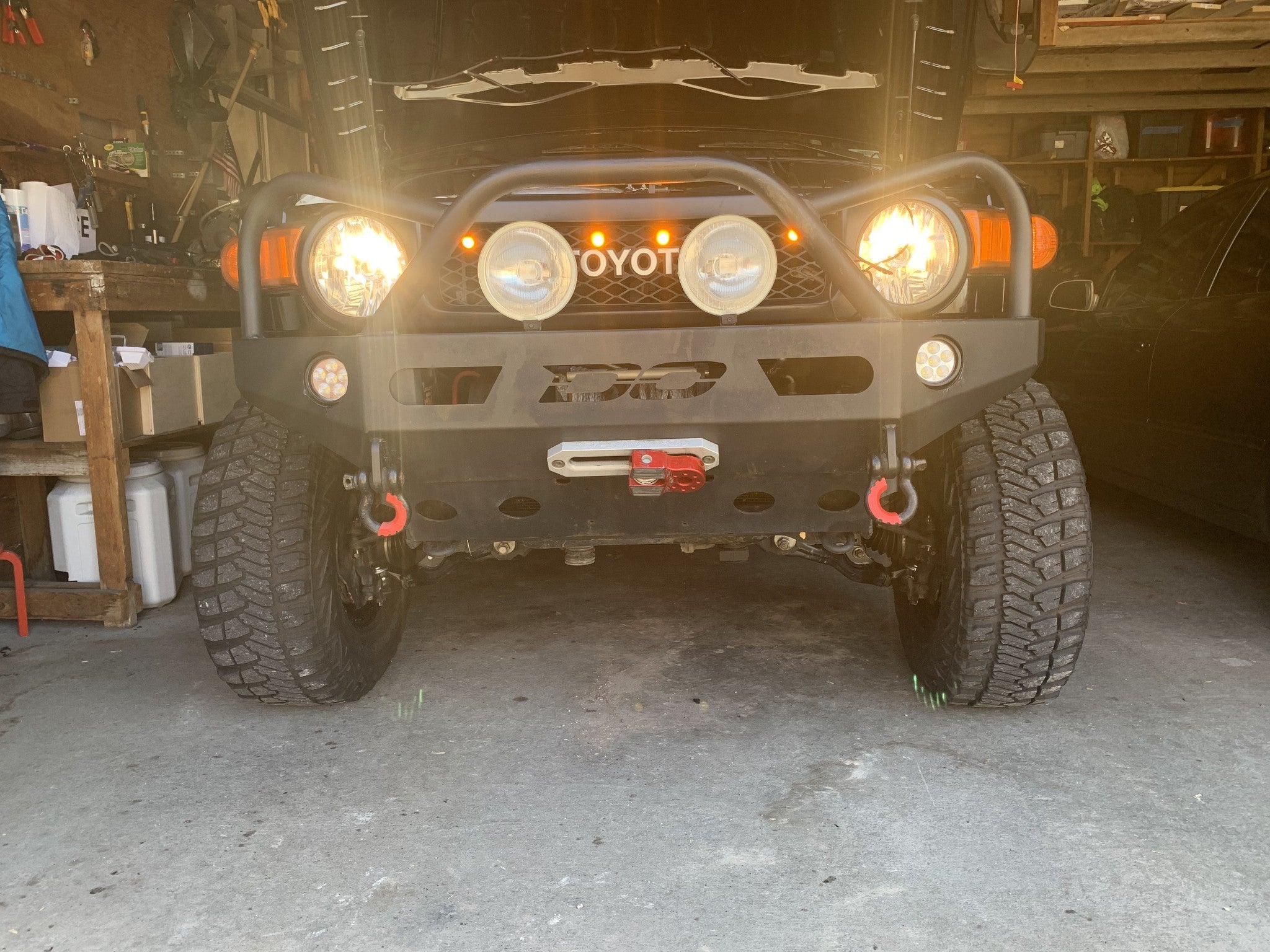 20mm Amber 3W LED Projector Lens Flush/Surface Mount Bolt Lights for Cars - Durable Waterproof Fog Lights for Off-Road Trucks, Motorcycles & Emergency Vehicles