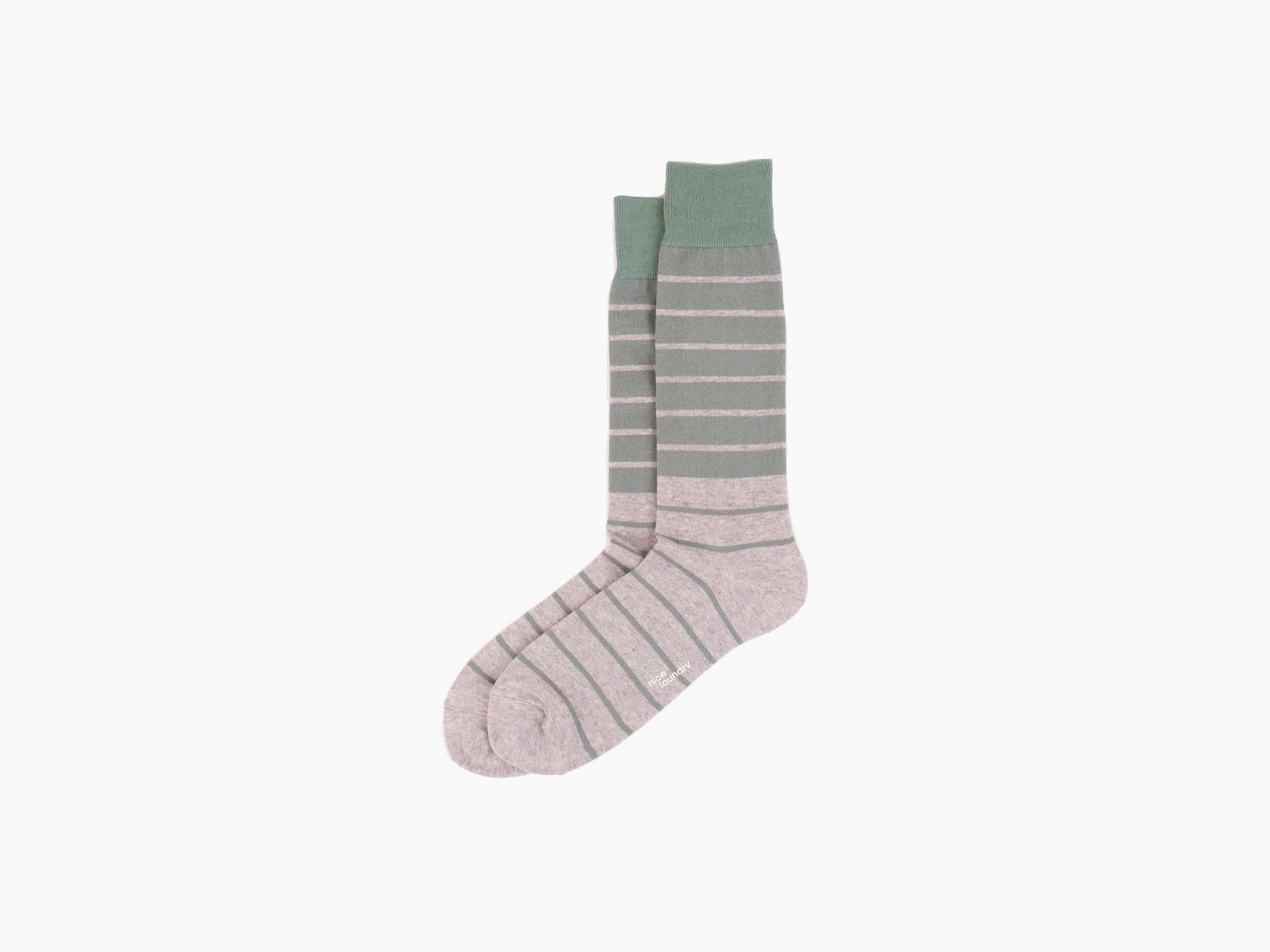 Union Stripe Grey/Green Men's Casual Shirt - Comfortable & Stylish for Outdoor, Work & Daily Wear