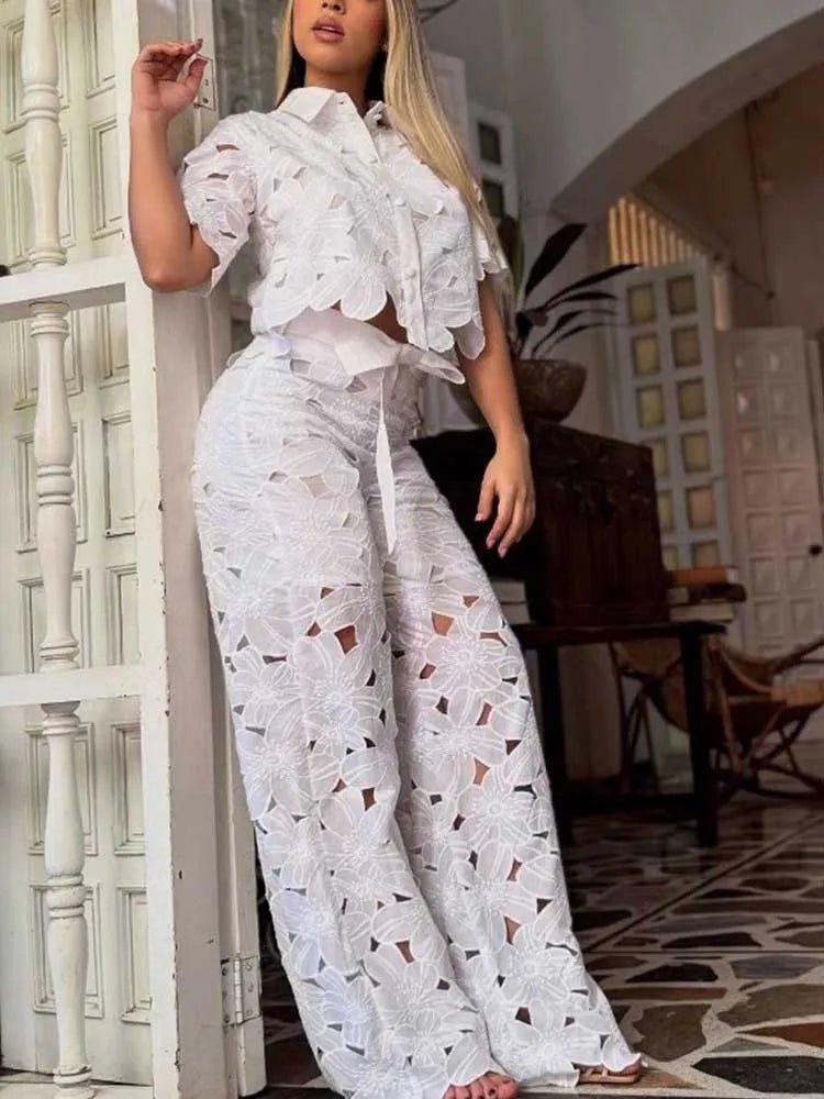 Elegant Women's 2-Piece Summer Outfit Set - Cardigan & Top Combo for Casual Wear, Office, and Date Nights