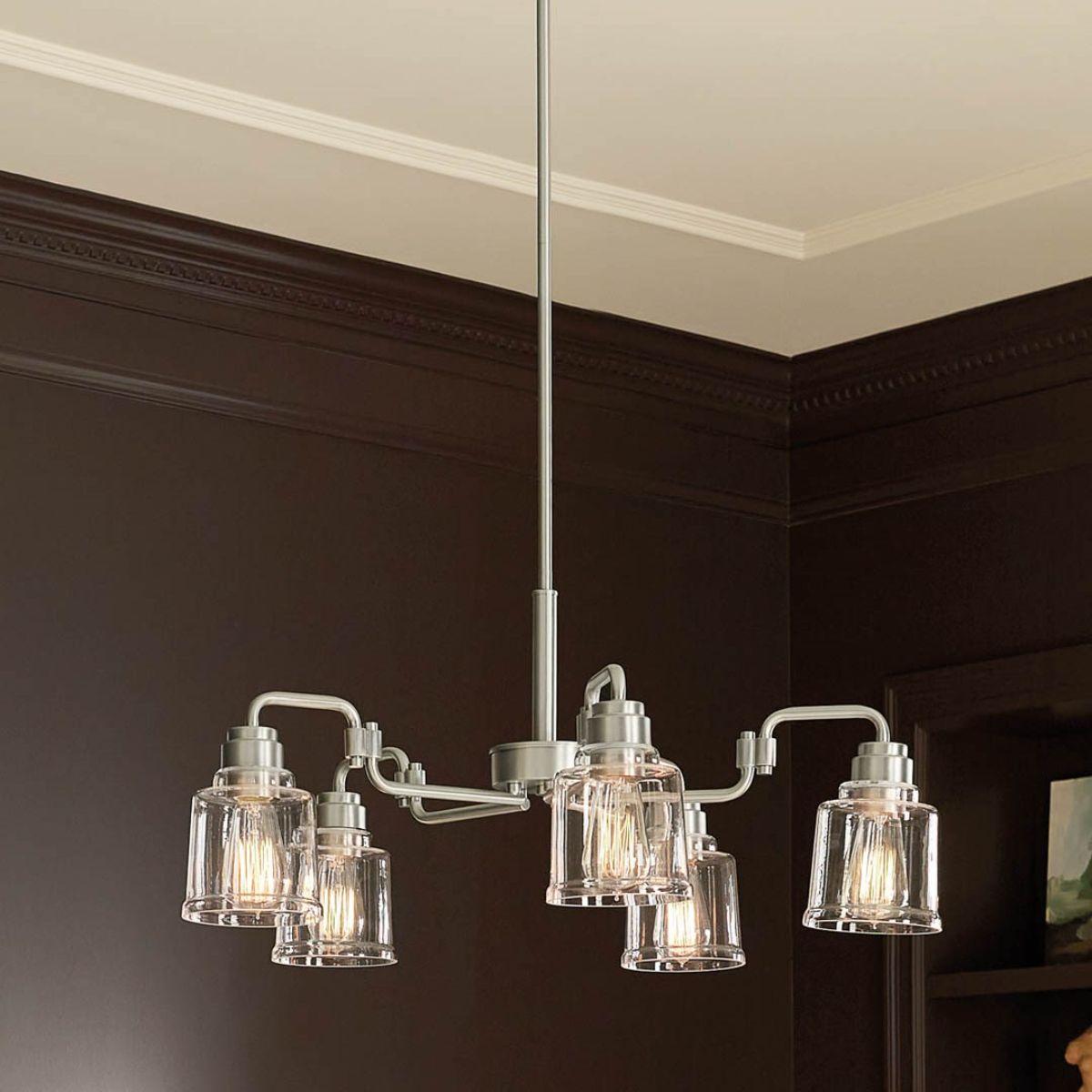Elegant Aivian Crystal Chandelier - Modern Ceiling Light Fixture for Dining Room, Living Room & Bedroom Decor | Energy Efficient LED Lighting