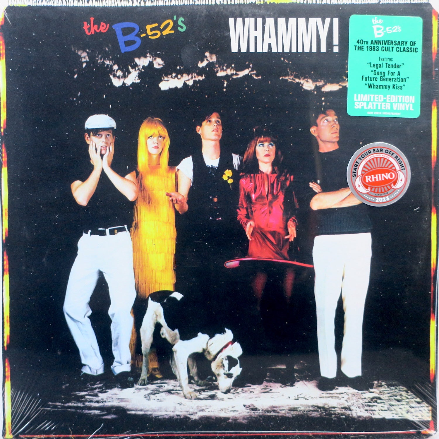 B 52's 'Whammy!' Limited Edition Splatter Vinyl LP Record - Perfect for Music Collectors & 80s Retro Party Soundtracks