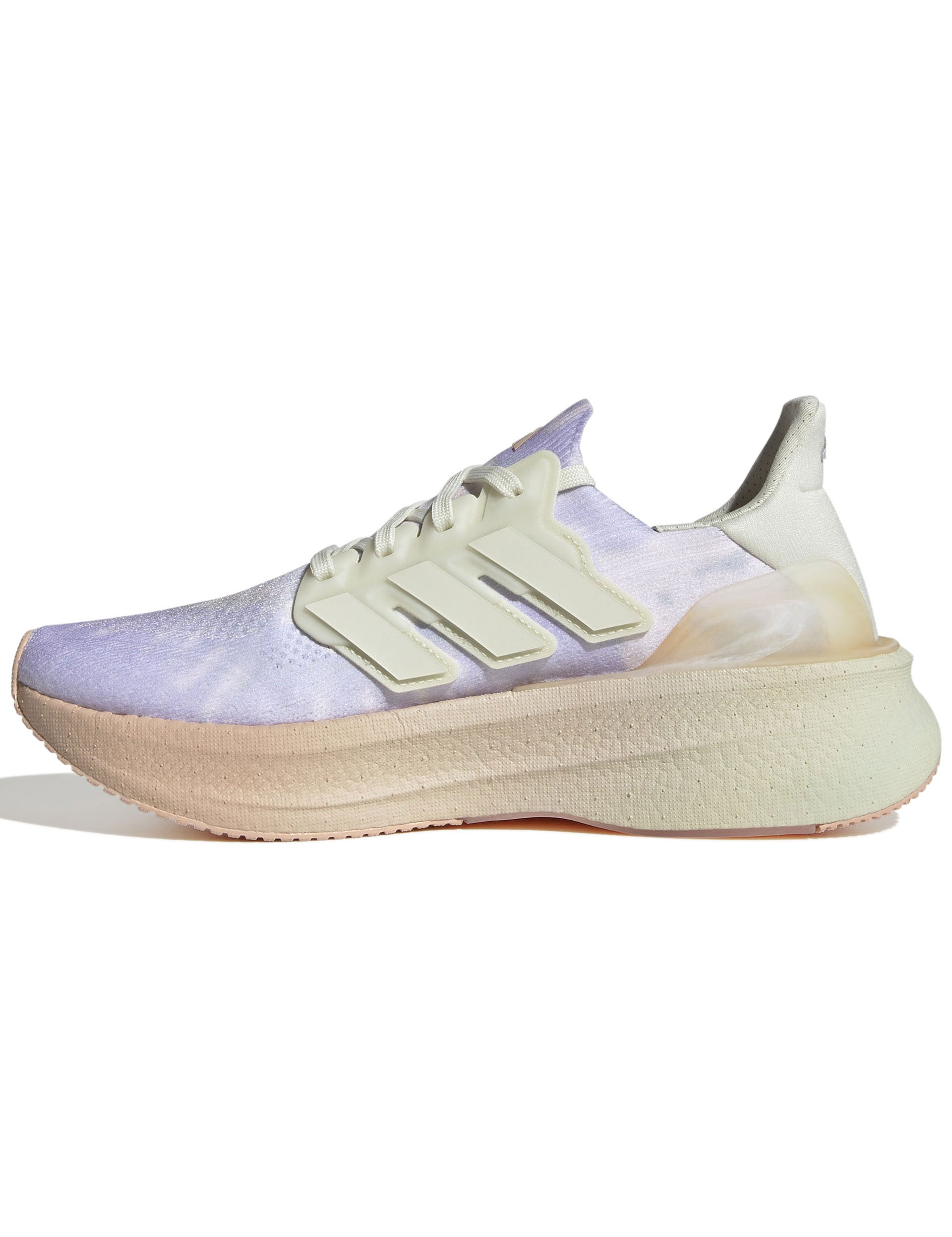 Ultraboost 5 Tie Dye Running Shoes - Warm Vanilla/Ivory/Purple Tint - Lightweight & Comfortable for Jogging, Gym Workouts & Daily Wear