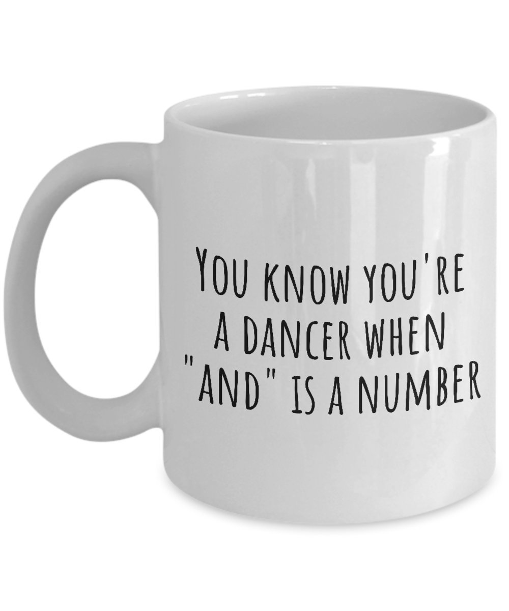Funny Dancer Gift - Dance Coffee Mug for Ballroom Dancers - Perfect for Dance Class, Studio, or Home Use