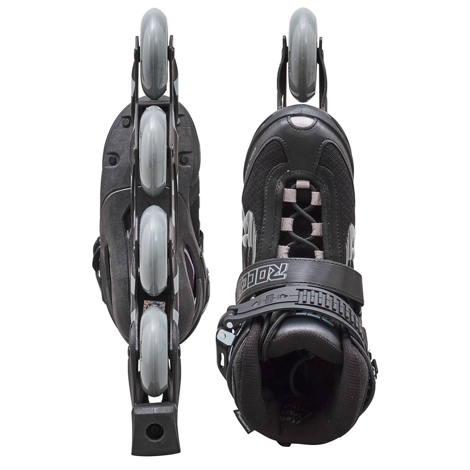 ROCES Men's 4x80mm Inline Skates - Breathable Fitness & Racing Rollerblades with Memory Buckle, Easy Entry Boots, Glass Fiber Reinforced Shell & Aluminum Frame - Perfect for Outdoor Exercise, Speed Skating & Urban Commuting