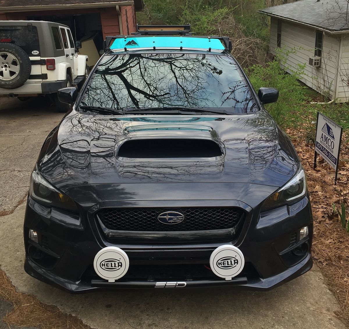 2015-2019 Subaru WRX Rally Light Bar - Heavy Duty Bull Bar with 4 Light Mounts & Durable Powder Coating | Perfect for Off-Road Adventures, Rally Racing & Night Driving