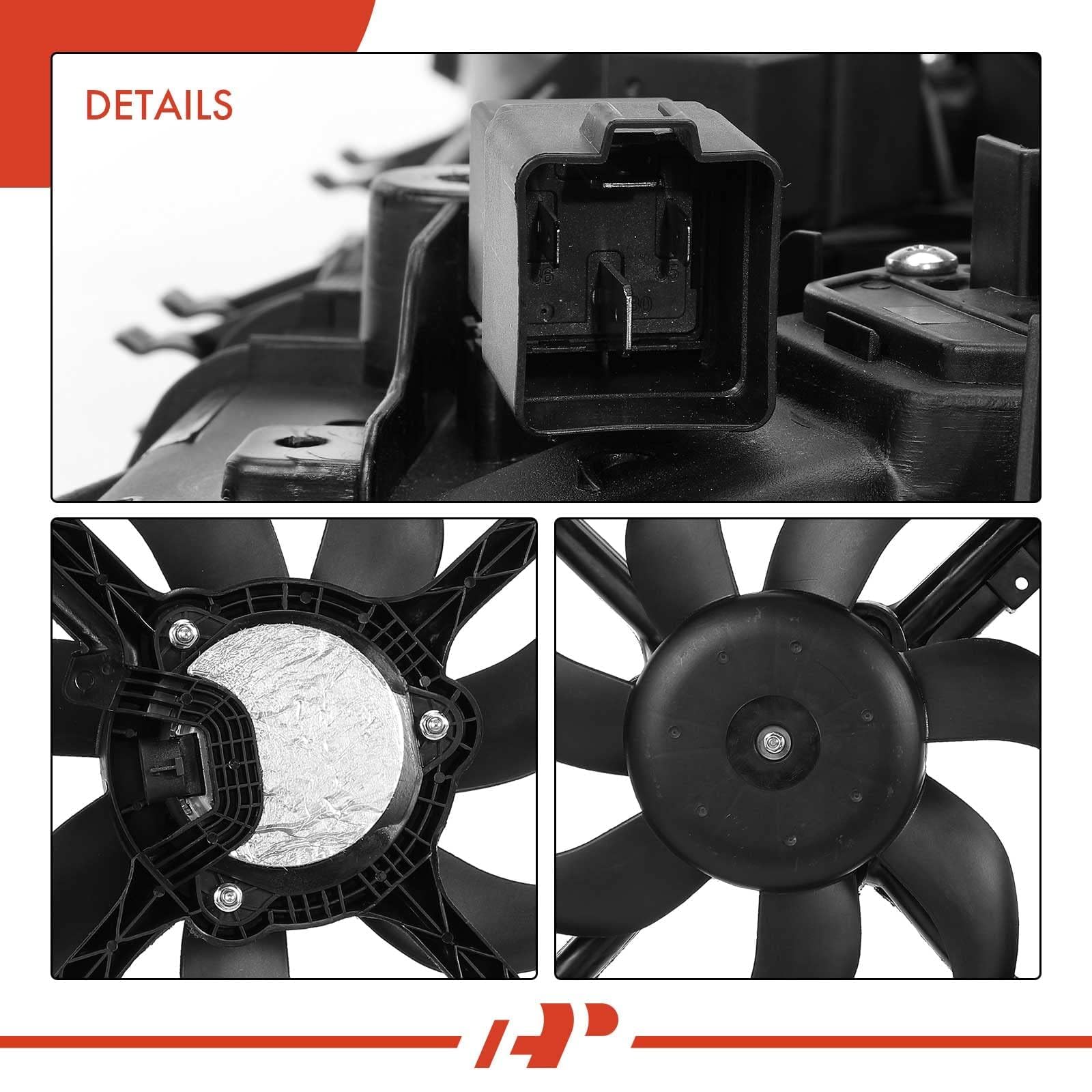 Premium Radiator Cooling Fan Assembly for Ram ProMaster 1500/2500/3500 (2014-2021) - AC Compatible Replacement for #68189000AB - Heavy Duty Cooling Solution for Commercial Vans & Work Trucks