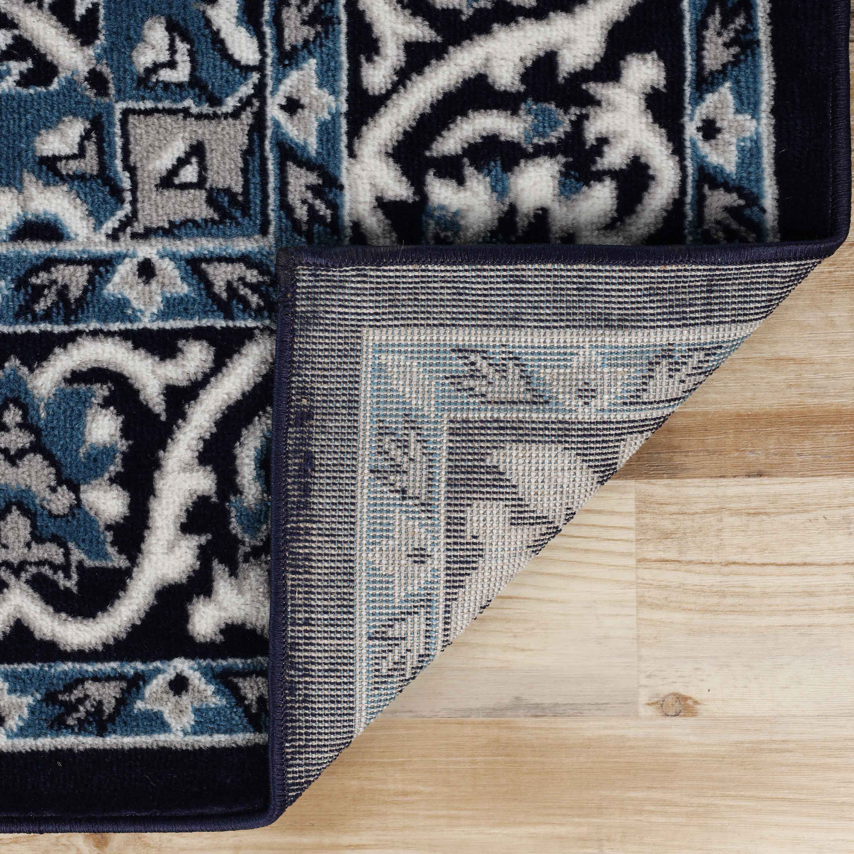 Glendale Traditional Floral Medallion Indoor Area Rug - Non-Slip Living Room Carpet, Bedroom Runner, Hallway Decor | Soft & Durable Home Floor Mat for Cozy Interior Design