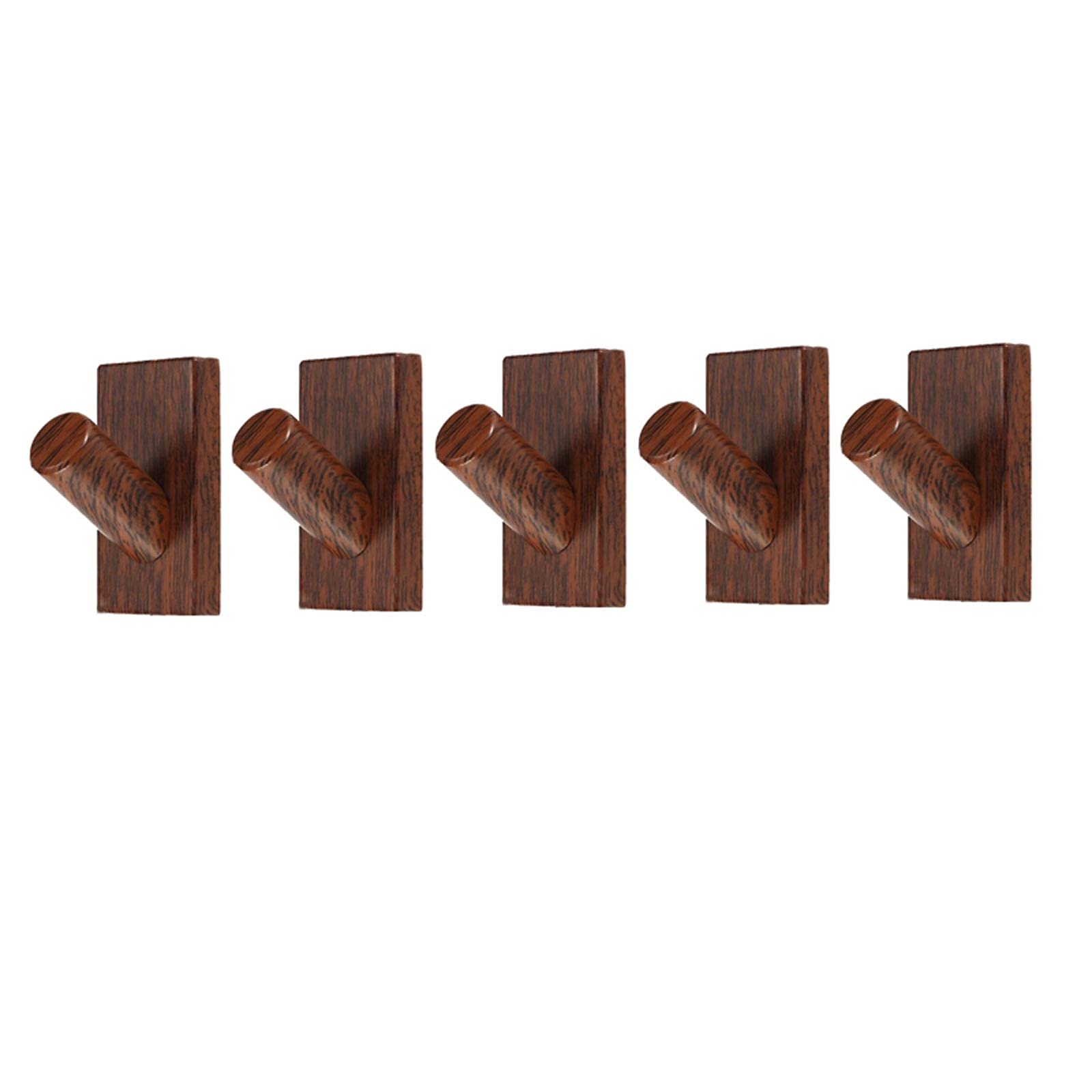 ROSG 5-Pack Metal Wall Mounted Coat Hangers - Heavy Duty Hooks for Hanging Coats, Hats, Towels, Scarves, Bags & Keys - Rustproof Bathroom & Closet Organizer for Home, Office & Dorm Room Organization