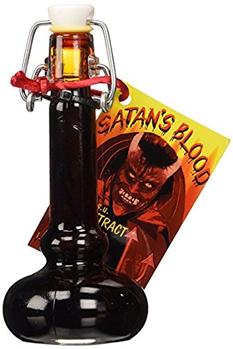 Satan's Blood 800,000 Scoville Hot Chili Pepper Extract Sauce - Extreme Heat Hot Sauce Gift Set (6 Pack) for Cooking, Grilling & Spicy Food Challenges