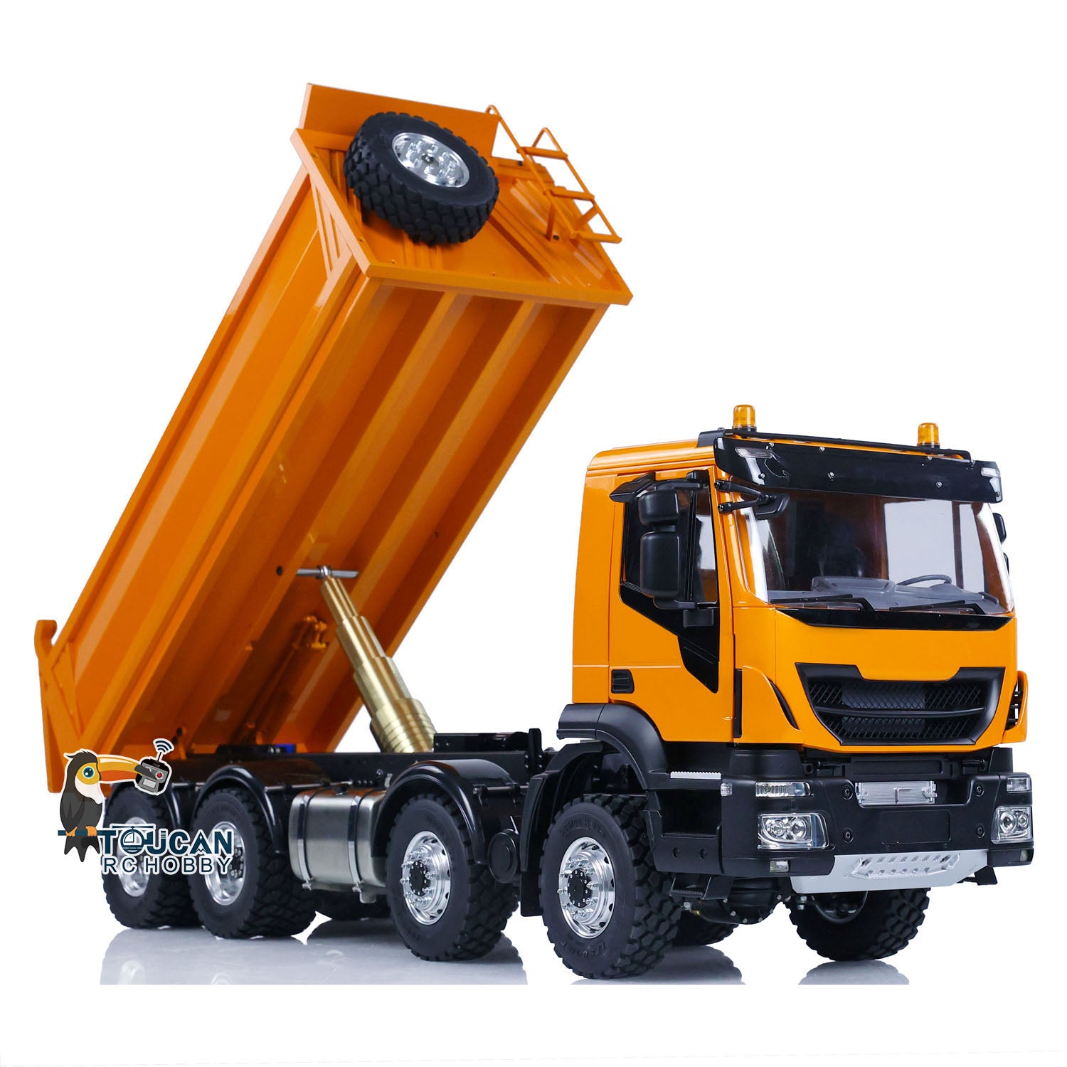 1/14 LESU 8X8 Metal RC Hydraulic Dump Truck - Remote Control Tipper Dumper with Realistic Simulation for Hobbyists | DIY Model Car Kit (PNP/RTR) | Perfect for Construction Site Play & Off-Road Adventure