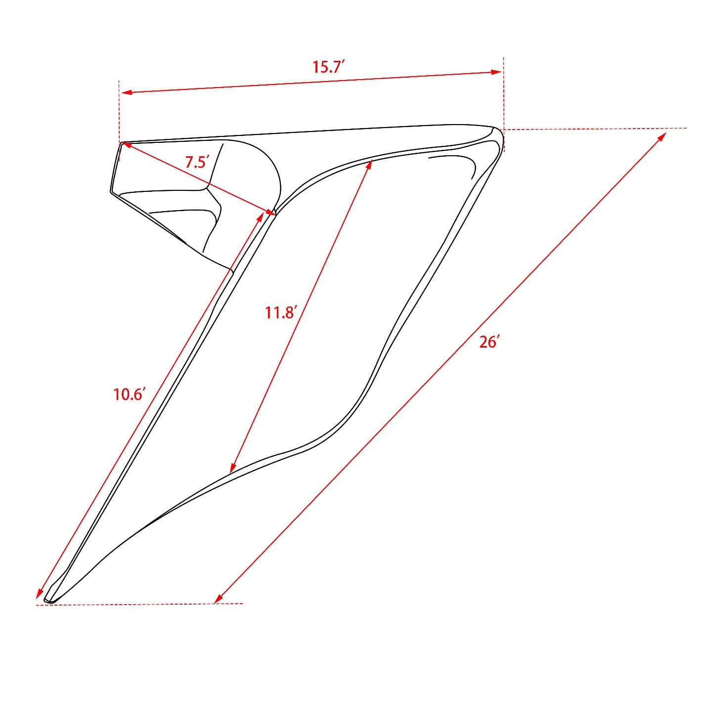 2014+ Harley Touring FLH Motorcycle Side Covers & Stretched Panels Skirt - Unpainted Replacement Parts for Road Glide, Street Glide & Electra Glide - Enhance Style & Protection