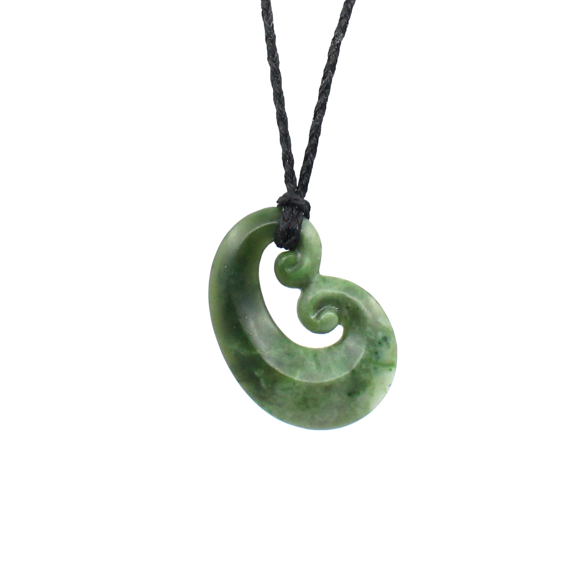 Authentic Double Koru Pounamu Pendant - Handcrafted Maori Greenstone Necklace for Men & Women - Perfect for Spiritual Gifts, Cultural Jewelry & Special Occasions