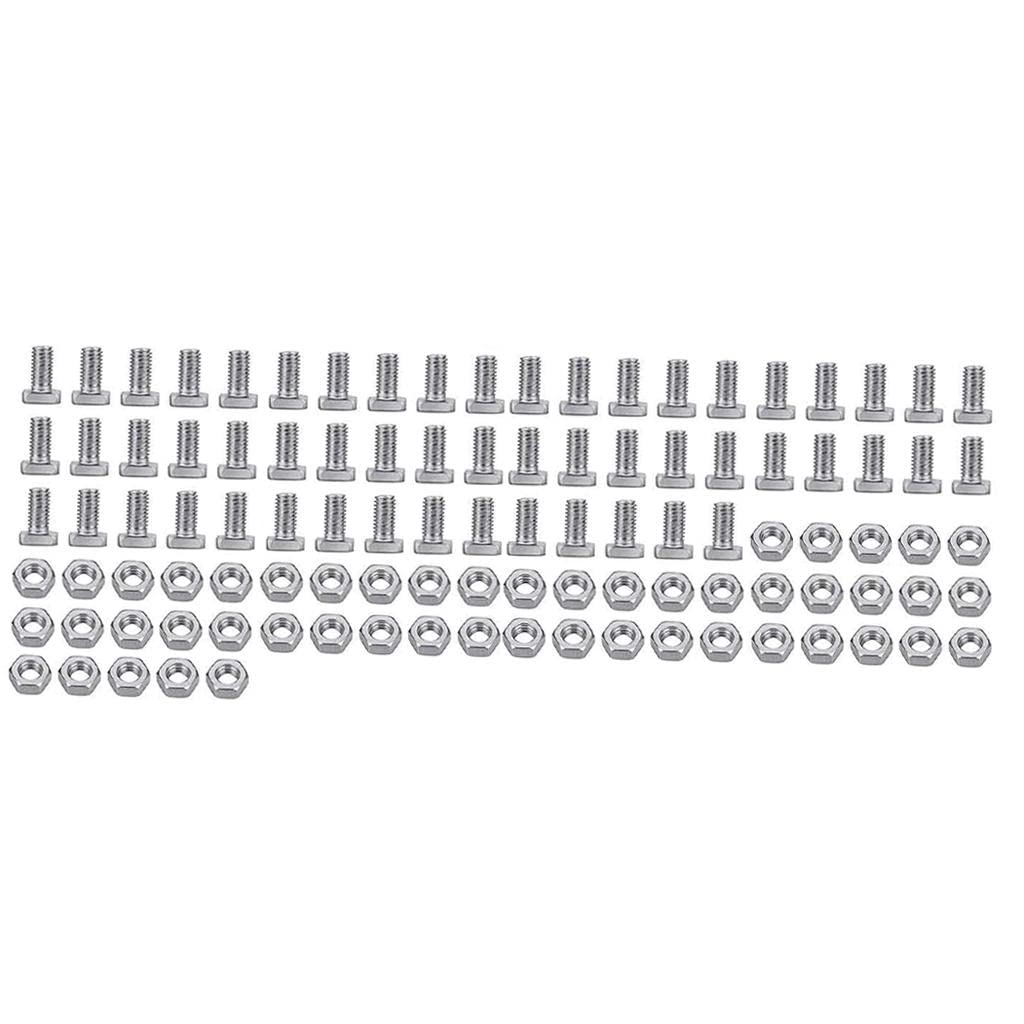 Hexagon Greenhouse Nuts and Bolts Kit - 50 Set Aluminum Durable Sturdy Parts for Greenhouse Panel Repair - Gardening, Outdoor Greenhouse Accessories for DIY Greenhouse Maintenance and Construction