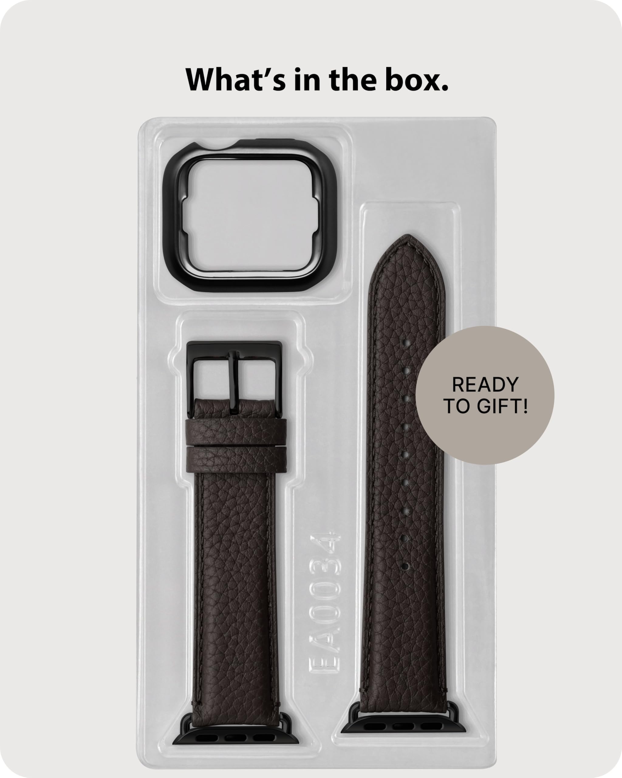 Fullmosa Genuine Leather Apple Watch Bands Compatible with Series 9/8/7/6/5/4/3/2/1/SE/Ultra (38mm 40mm 41mm 42mm 44mm 45mm 49mm) - Stylish Replacement Strap for Women - Perfect for Work, Dating & Formal Occasions