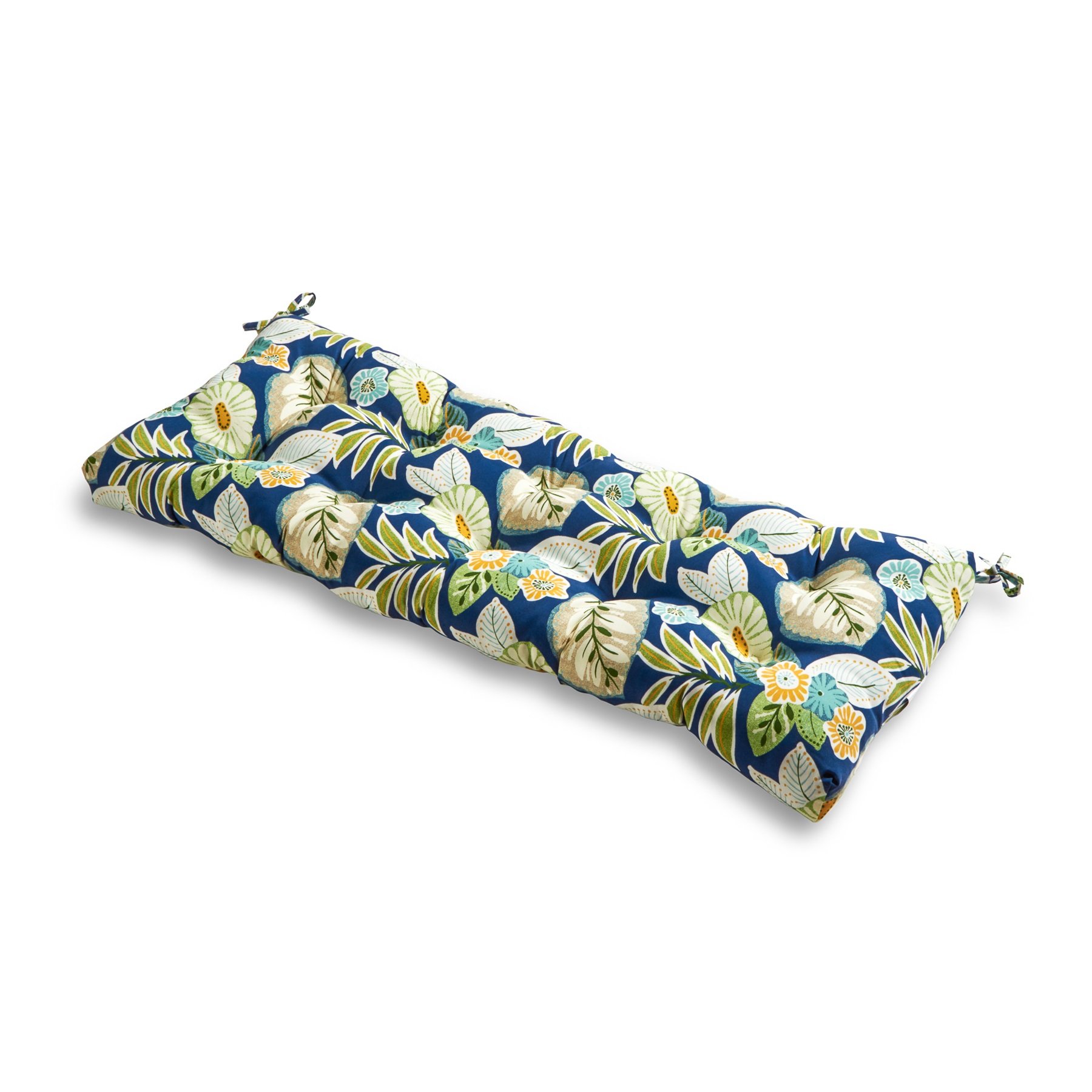Greendale Home Fashions 51x18-inch Outdoor Bench Cushion - Water-Resistant Magnolia Floral Design - Perfect for Patio, Deck, Garden & Porch Seating
