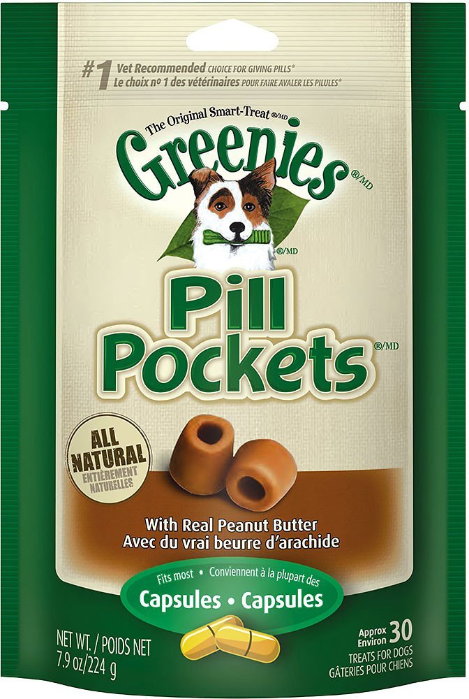 Peanut Butter Pill Pocket Dog Treats for Medication - 7.9oz (4 Pack) | Easy Way to Give Pills to Dogs | Perfect for Picky Eaters & Daily Medication Routine