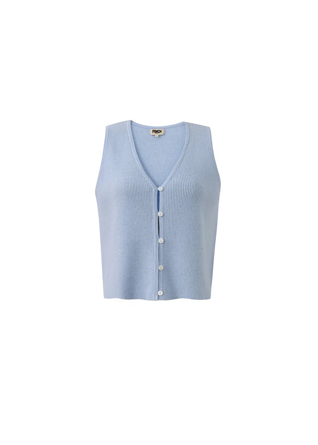 Maurane Women's Sleeveless Blouse Light Blue - Summer Casual Tops for Beach, Office & Date Night Outfits
