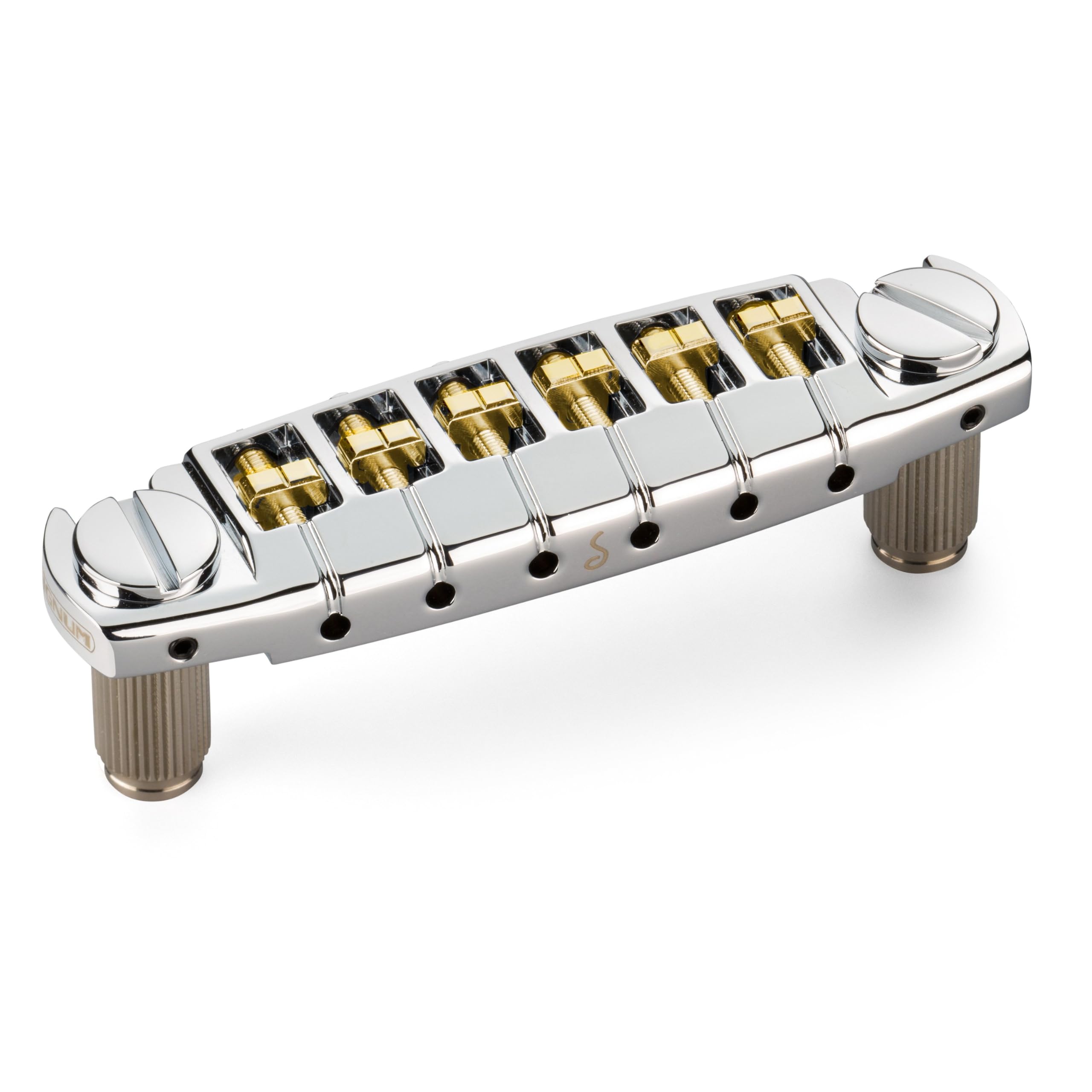Schaller Signum Electric Guitar Bridge - Chrome (350200) | Premium Replacement Bridge for Electric Guitars | Perfect for Rock, Blues, and Metal Performances