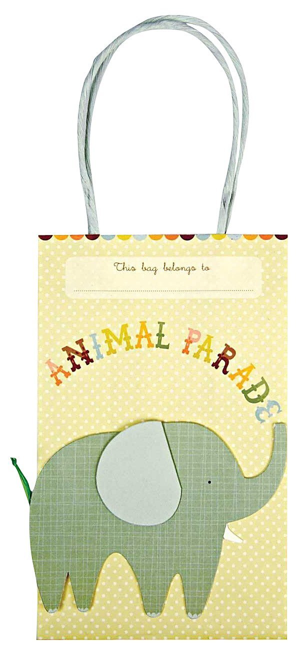 Meri Meri Animal Parade Party Bags for Kids - Fun & Colorful Birthday Favor Bags for Baby Showers, Birthday Parties & Celebrations