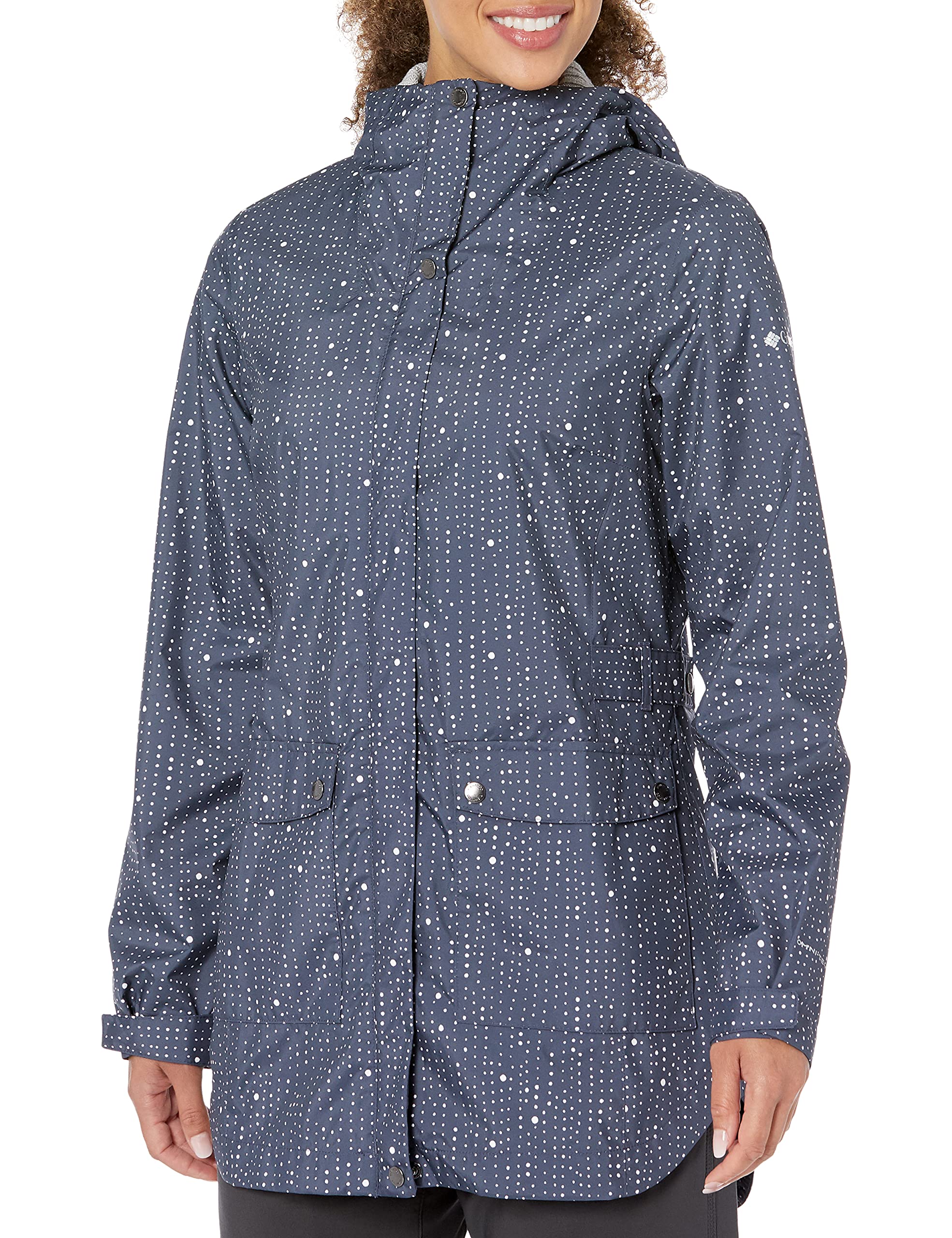 Columbia Women's Here And There Water-Resistant Trench Coat - Stylish Long Jacket for Rainy Days & City Commute