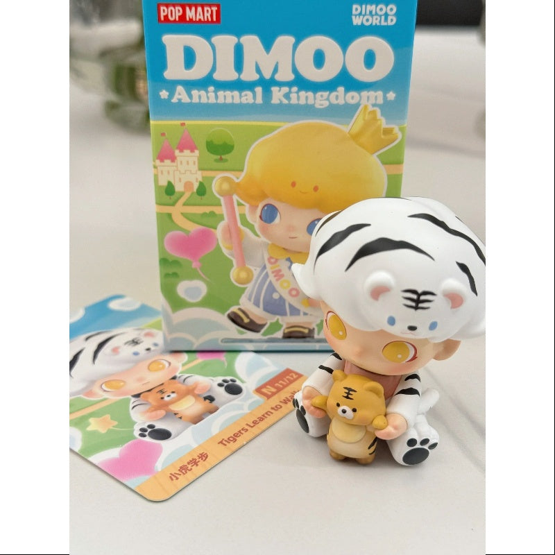 DIMOO Animal Kingdom Series - Tiger Learning to Walk Toy for Kids | Educational Walking Tiger Figure for Toddlers | Perfect for Playtime, Learning & Collecting