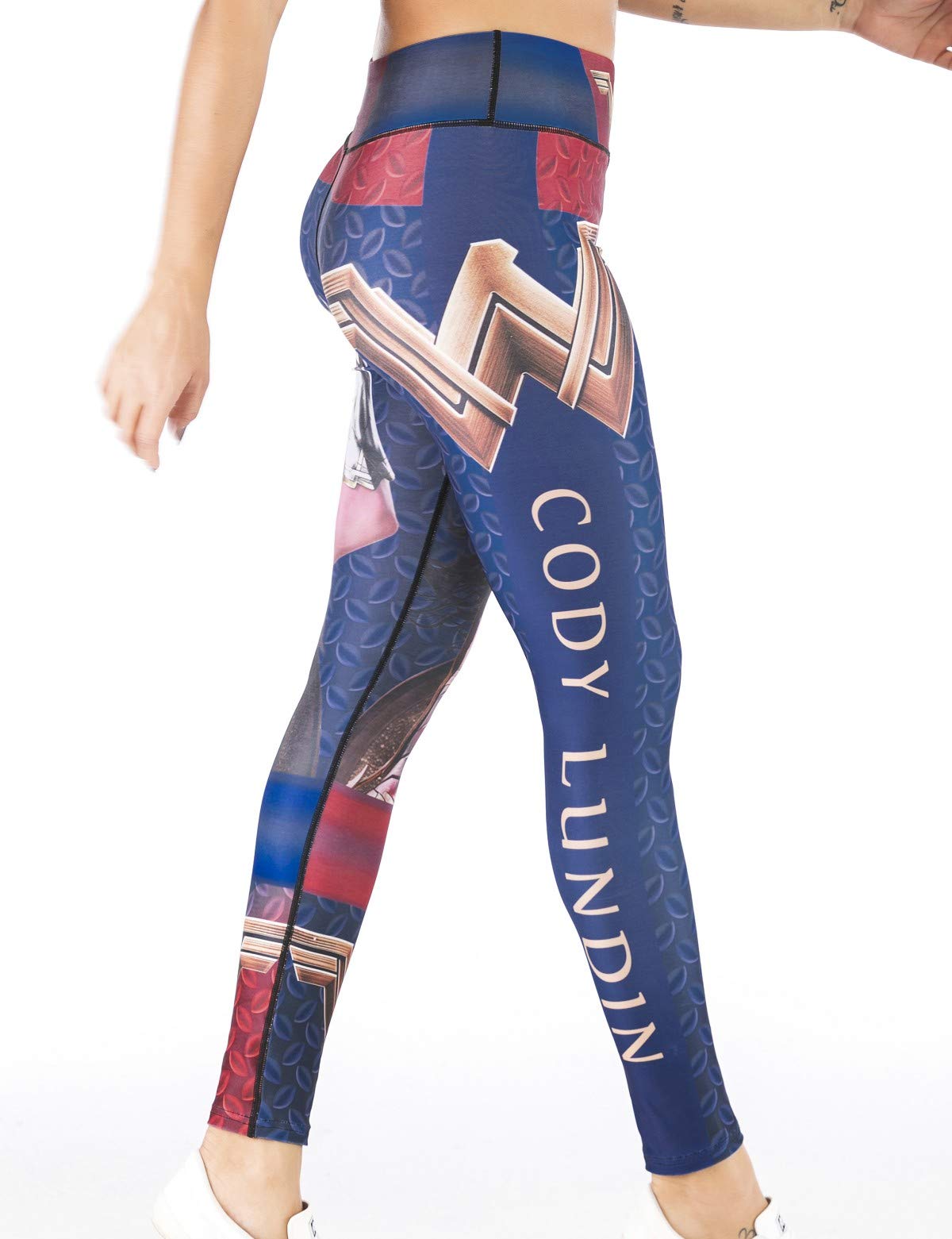 Women's Superhero Digital Print Yoga Leggings - High Waist Compression Workout Pants for Running, Gym & Casual Wear