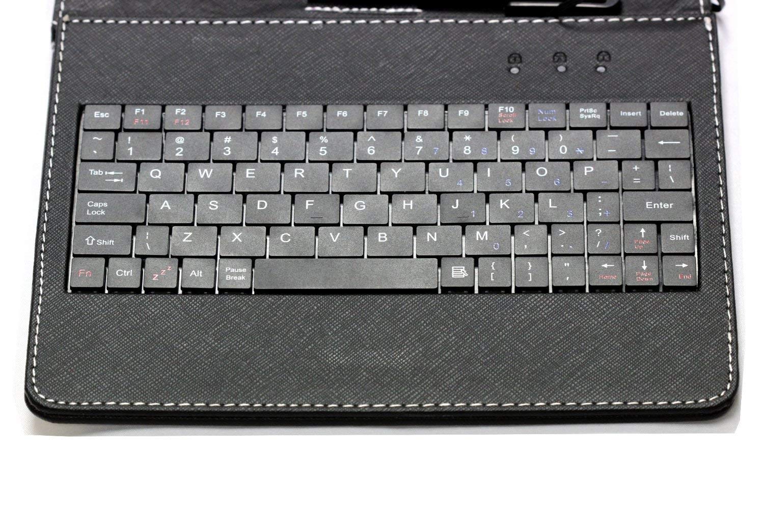 Navitech Black Keyboard Case for Elecost E10.1, Fengxiang & Fullwei 10.1-Inch Tablets - Slim Protective Cover with Backlit Keys | Perfect for Work, Study & Travel