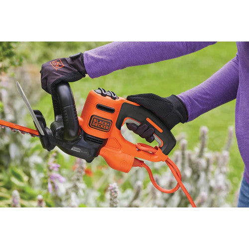 BLACK+DECKER 20-Inch Cordless Hedge Trimmer with Saw Blade - BEHTS300 - Perfect for Yard Landscaping & Garden Maintenance