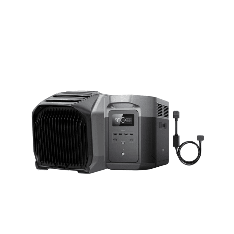 EcoFlow Wave 3 Portable Air Conditioner & Heater - 5100 BTU Cooling & 6100 BTU Heating - 8 Hour Runtime - Fast, Quiet & Energy Efficient - Perfect for Camping, RVs, Small Rooms & Home Offices
