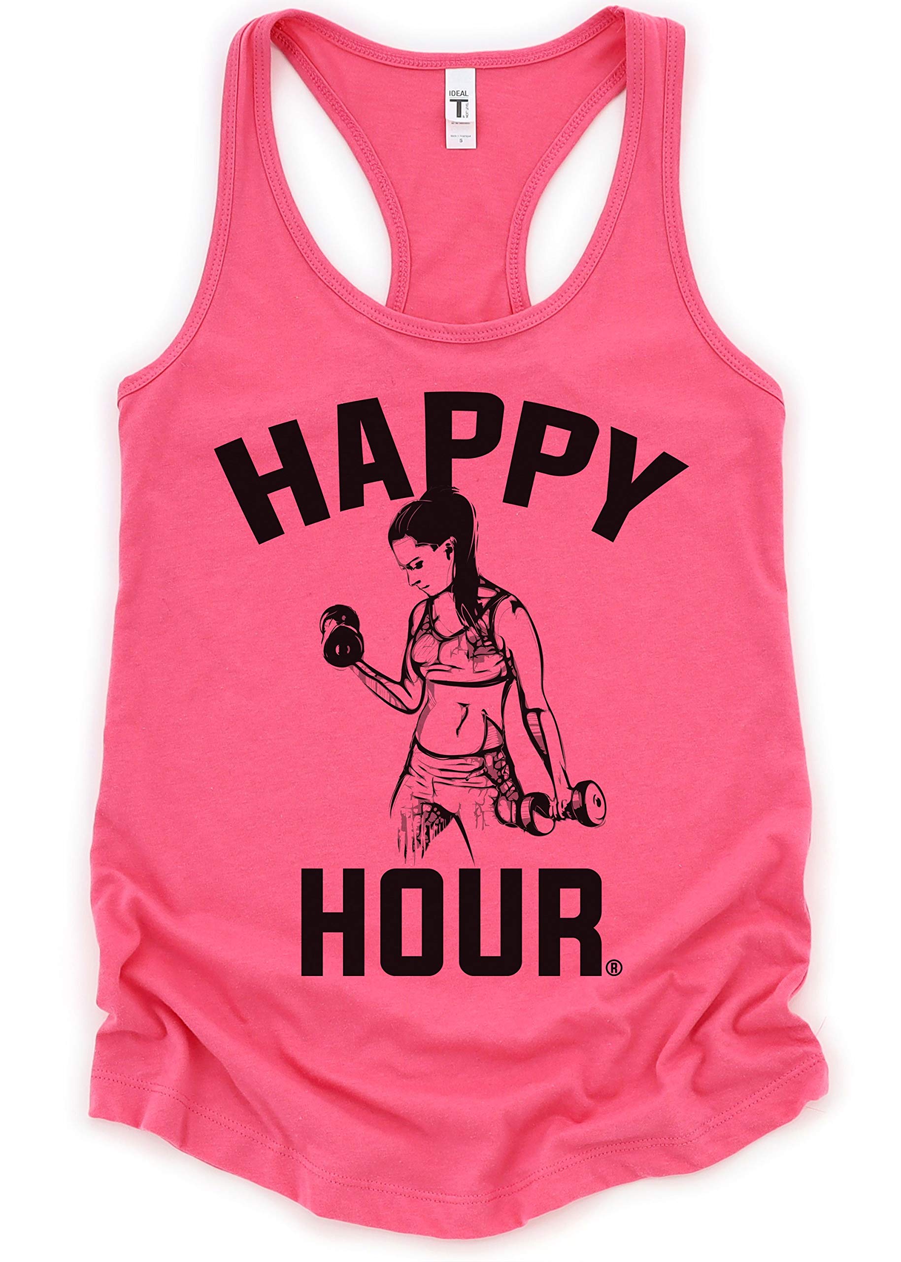 Women's Workout Tank Tops - Breathable Gym Shirts for Weightlifting & Happy Hour - Perfect for Fitness, Yoga & Casual Wear