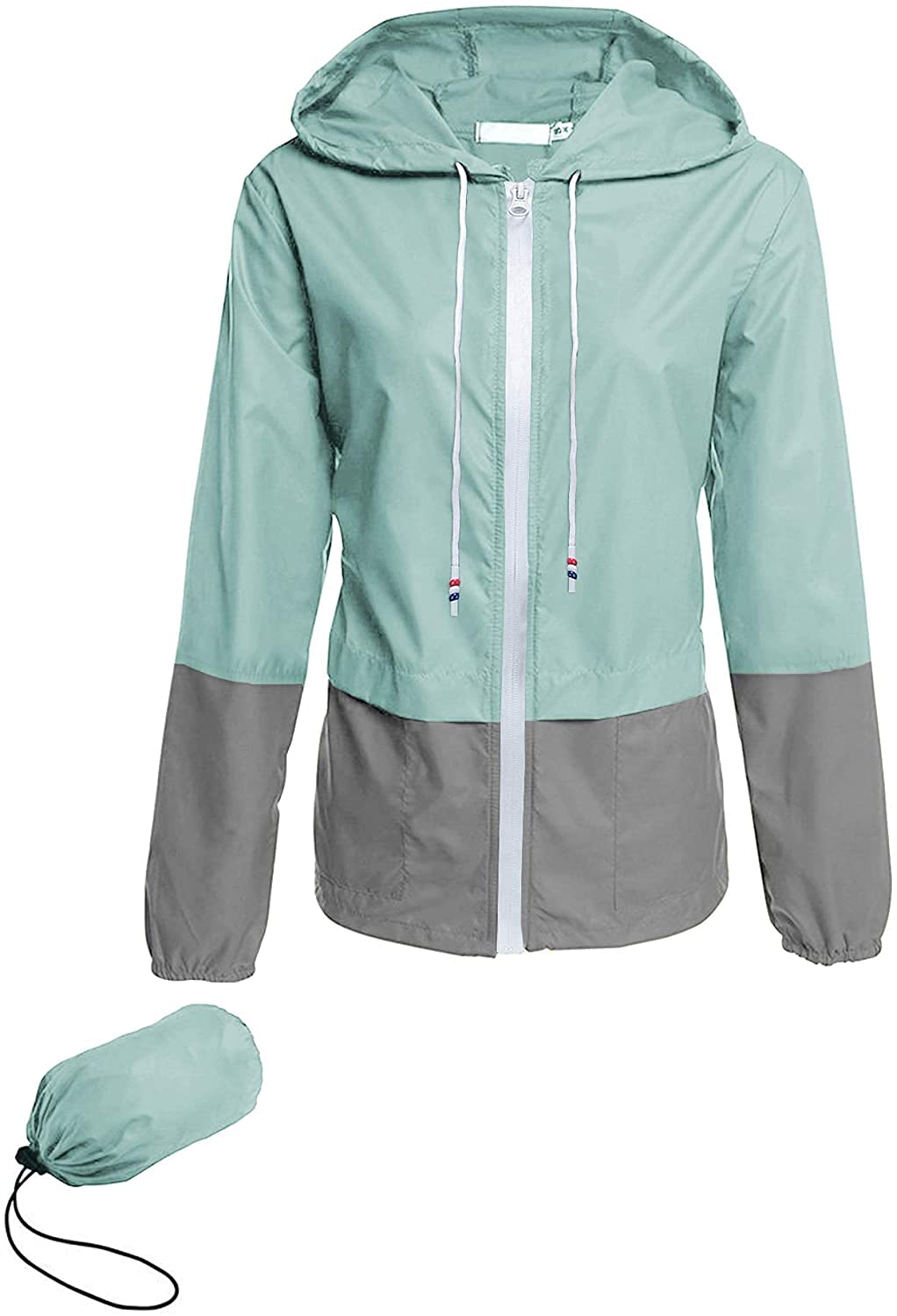 Women's Waterproof Raincoat - Lightweight Hooded Jacket, Packable Windbreaker for Outdoor Activities (S-XXL) | Perfect for Hiking, Camping & Commuting in Rainy Weather