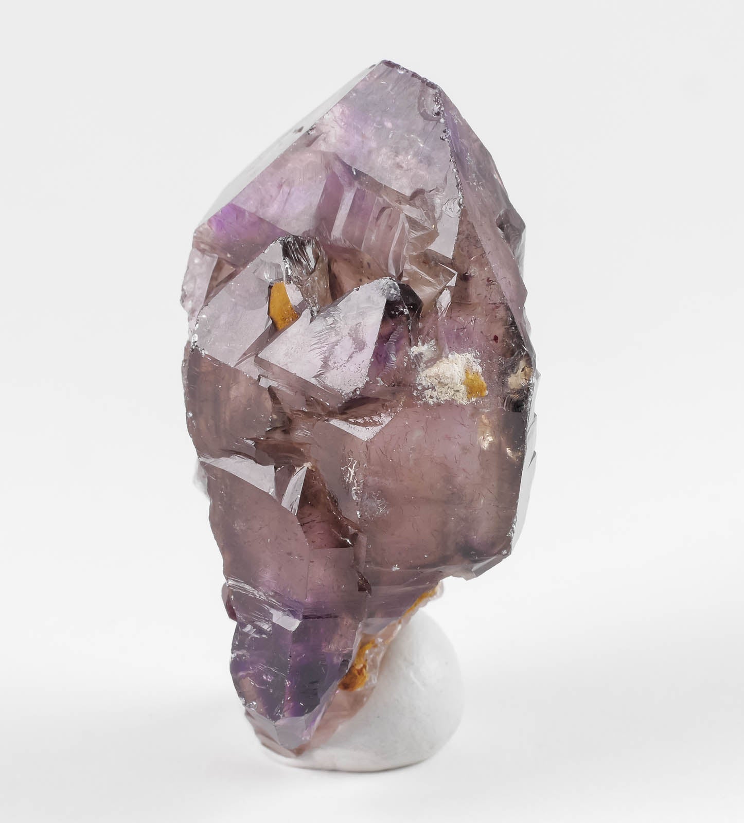 Natural Amethyst Scepter with Red Hematite Needles - Raw Healing Crystal, February Birthstone, Unique Spiritual Gift for Women & Men, Boho Home Decor for Meditation & Energy Cleansing | 38557