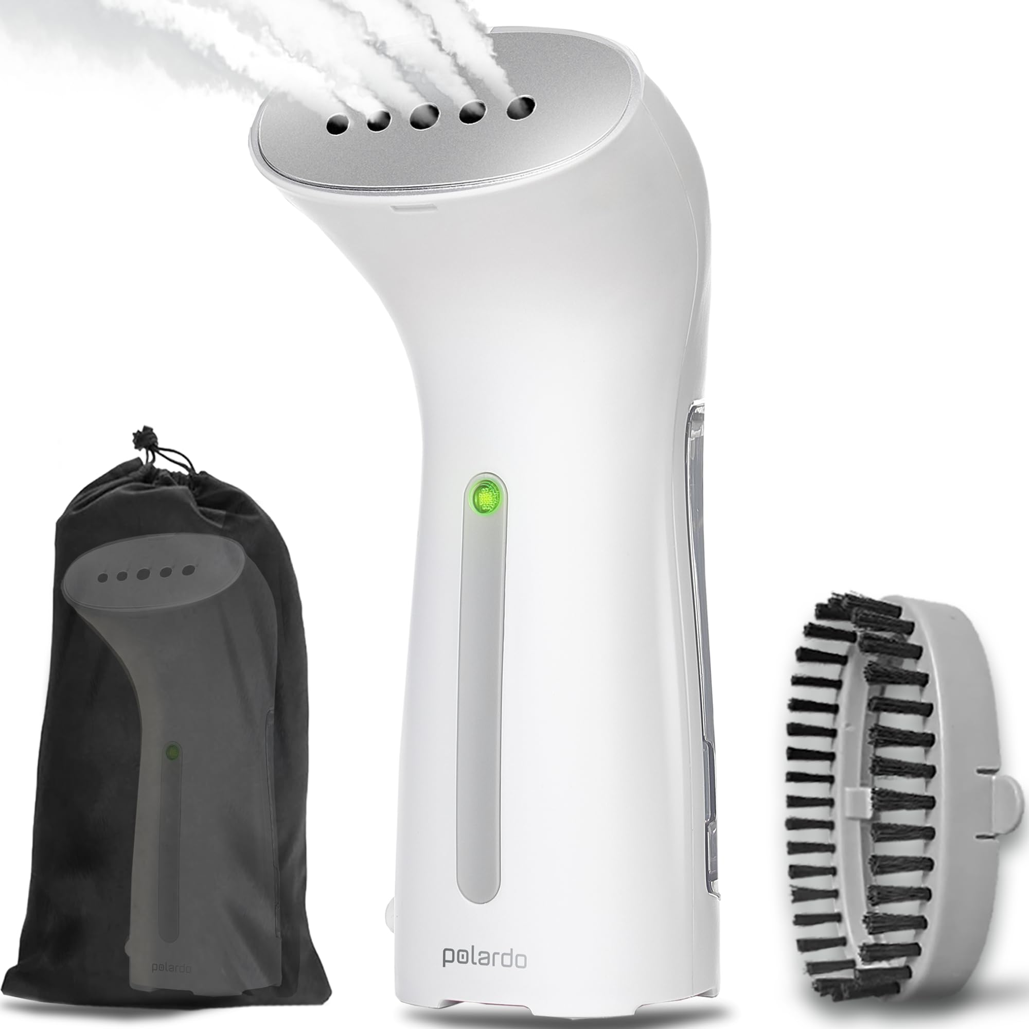 Best Handheld Steamer for Clothes - Portable Travel Garment Steamer with Metal Steam Head | Fast 25-Second Heat Up | Compact & Lightweight | No Water Spitting | 120V | Perfect for Home, Office & Travel Use