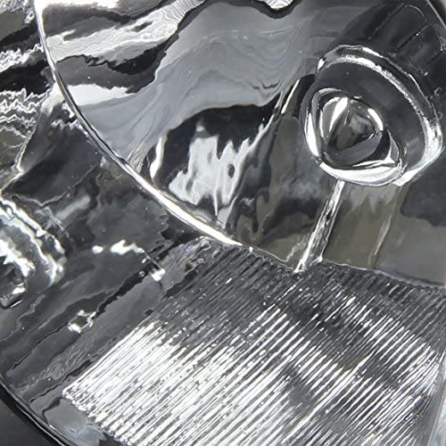 Headlight Assembly Compatible with 2003-2008 Toyota Corolla - Black Housing, Amber Reflector, Clear Lens (Driver & Passenger Side) (14028-GBK) - Perfect for Night Driving & Replacement