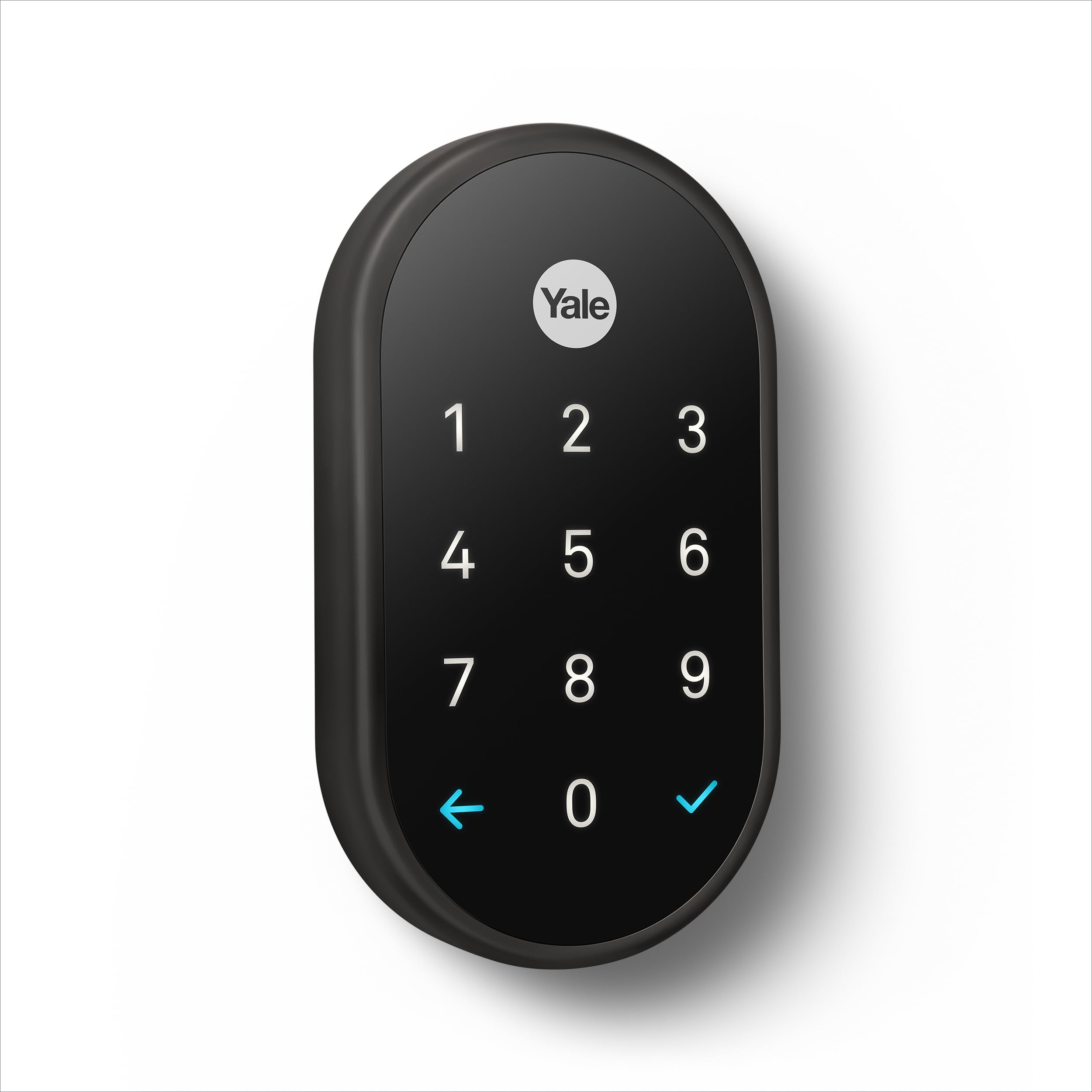 Google Nest x Yale Smart Lock - Keyless Entry Deadbolt with Tamper-Proof Keypad - Black Suede Finish for Front Door Security (Ideal for Smart Homes, Vacation Rentals & Airbnb Properties)
