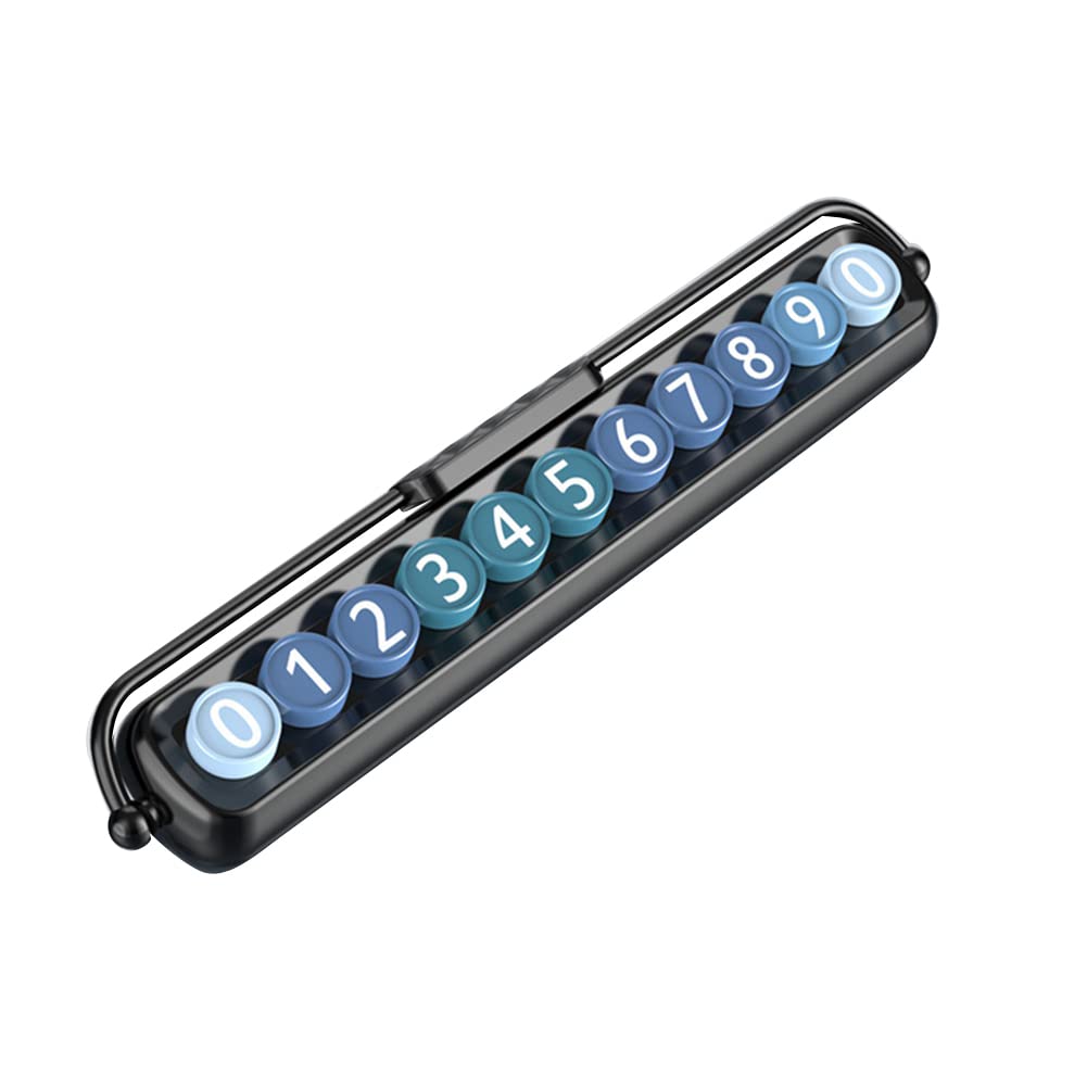 Luminous Temporary Parking Card for Cars - Universal Car Stop Phone Number Plate with Reflective Design | Perfect for Parking Lots, Driveways & Nighttime Visibility
