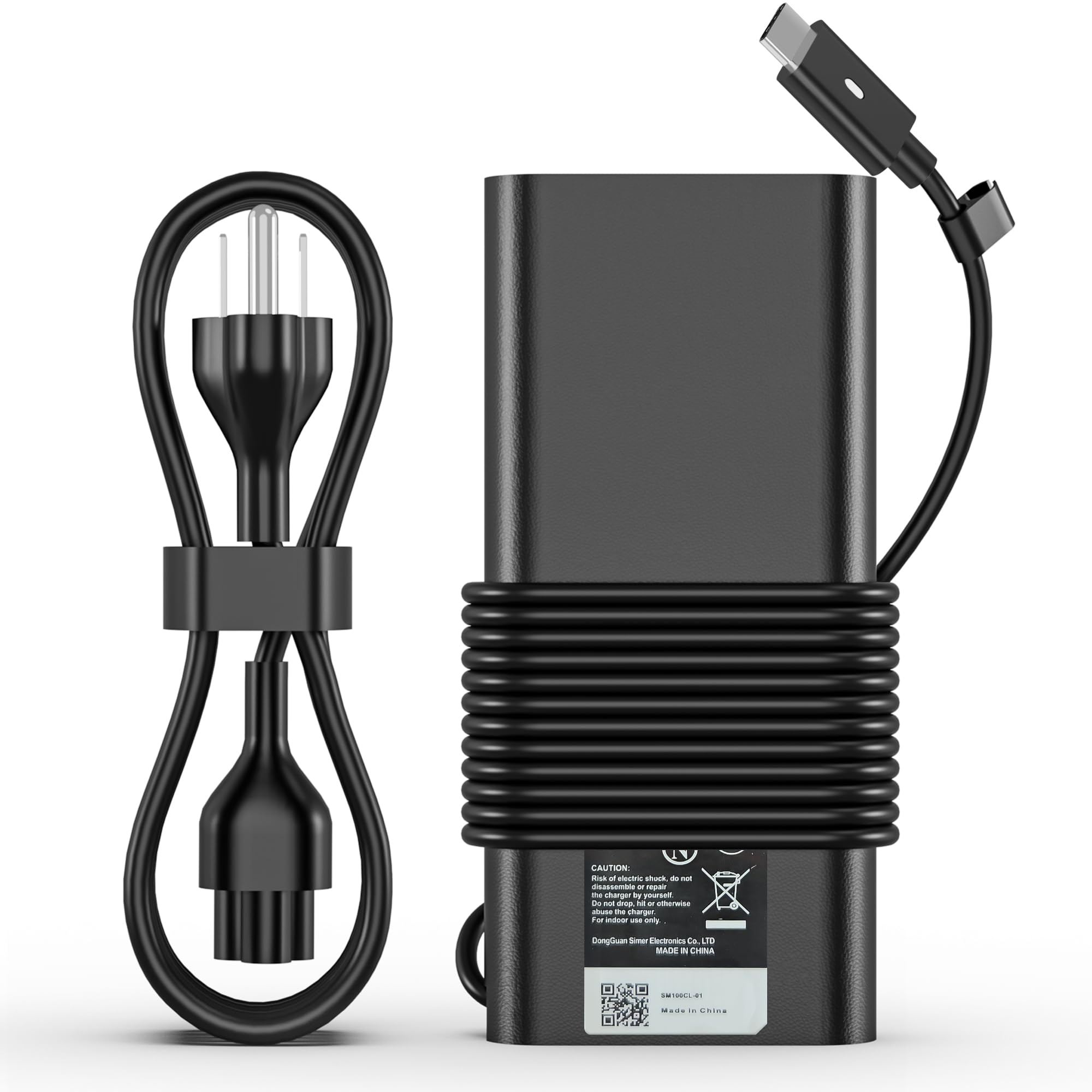 130W USB-C Laptop Charger for Dell XPS 15 2-in-1 9575/XPS 17/Precision 5530 5550 5750 3560 - Compatible with DA130PM170 HA130PM170 0K00F5 K00F5 - Fast Charging AC Adapter Power Cord for Home Office Travel