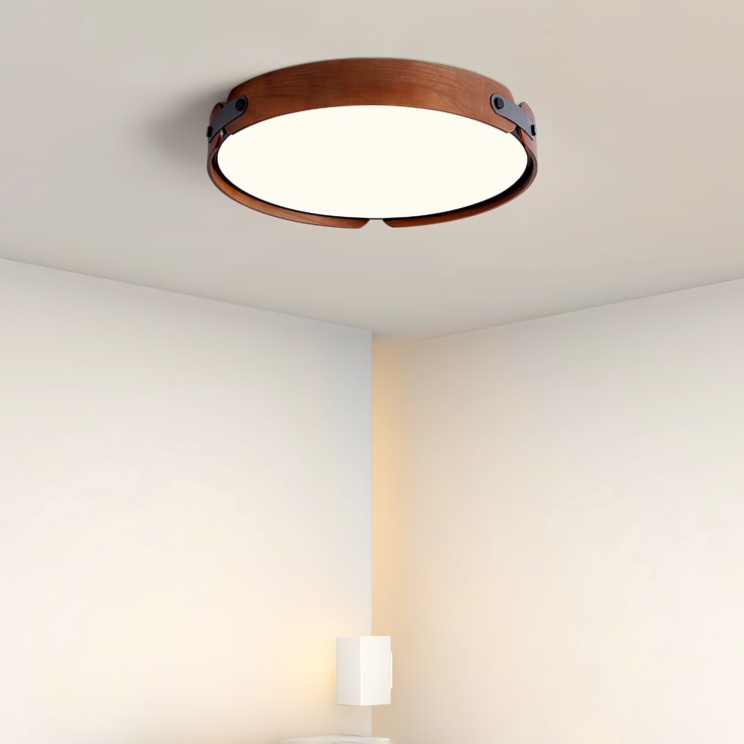 Aiwen Modern Wood Ceiling Light Fixture - Rustic Farmhouse Pendant Lighting for Living Room, Bedroom, Dining Room & Kitchen Decor
